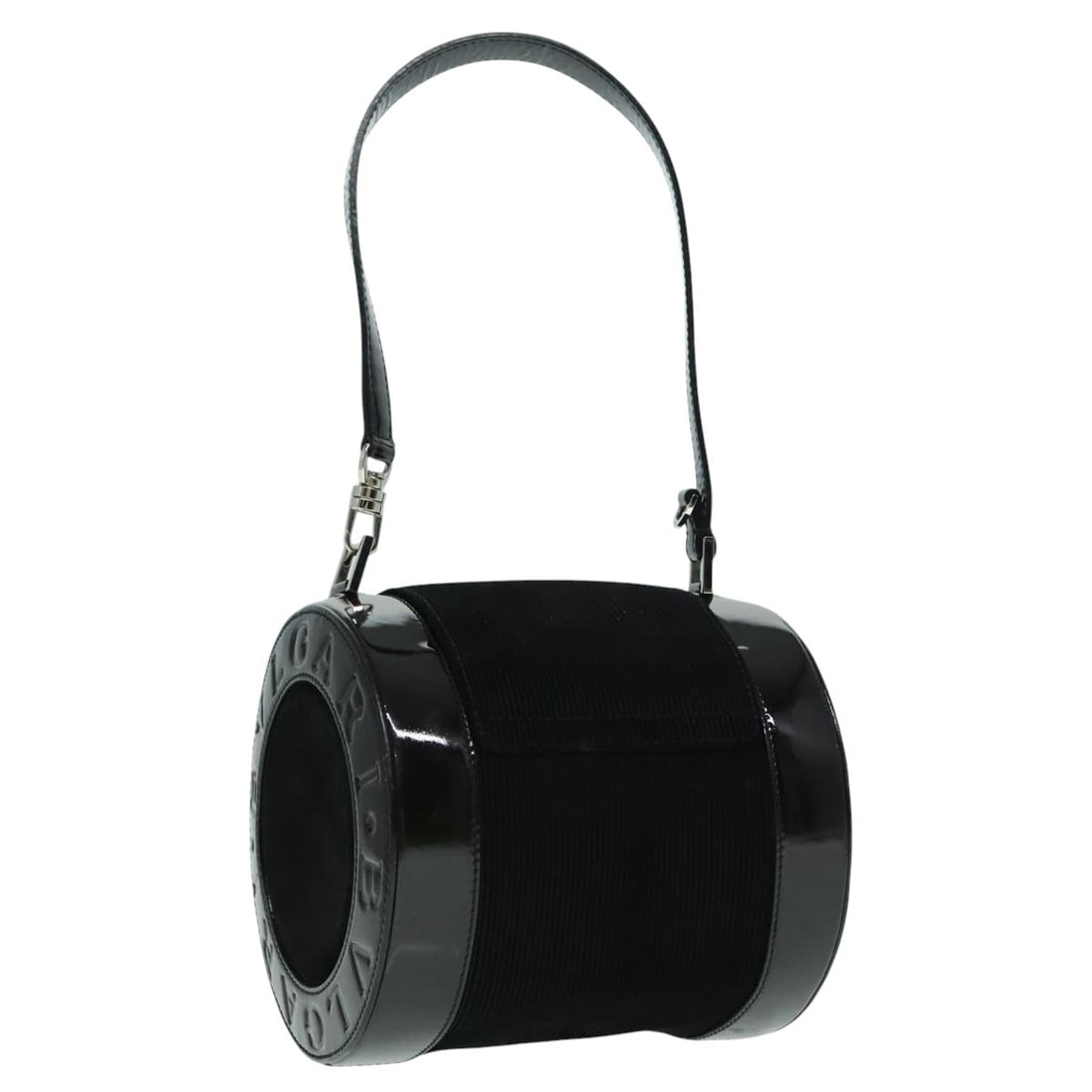 Brown Suede BVLGARI Handbag for Women Made in Italy: Brown Suede BVLGARI Handbag for Women Made in Italy This BVLGARI women's handbag is crafted from brown suede and features a compact, structured silhouette. The bag is made in Italy and has a top handl