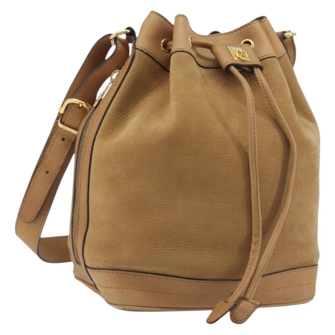 CELINE Beige Leather Shoulder Bag Gold Tone Italy M92: CELINE Beige Leather Shoulder Bag Gold Tone Italy M92 Beige and gold CELINE leather shoulder bag made in Italy. It features a shoulder bag style with a shoulder drop of approximately 34 to 38 cm. The 
