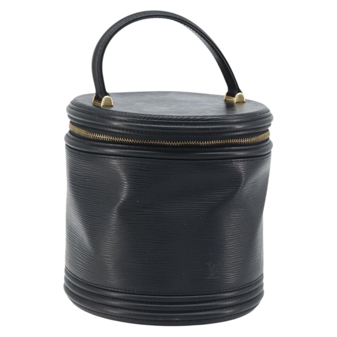 Louis Vuitton Cannes Epi Leather Black Handbag M48032: Louis Vuitton Cannes Epi Leather Black Handbag M48032 Louis Vuitton Epi Cannes hand bag in black Epi leather. Made in France, this item is identified by product number M48032 and serial number SR0987.