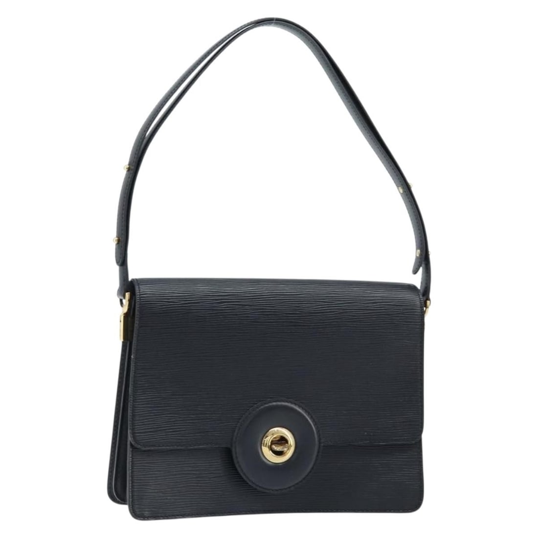 Louis Vuitton M52402 Epi Leather Shoulder Bag Black: Louis Vuitton M52402 Epi Leather Shoulder Bag Black Louis Vuitton Epi Free Run Shoulder Bag in black Epi leather, made in France. The bag measures approximately 26 cm W x 19 cm H x 10 cm D (10.2 x 7.5