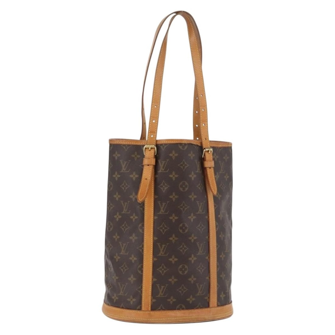 Louis Vuitton M42236 Monogram Canvas Bucket GM Shoulder Bag: Louis Vuitton M42236 Monogram Canvas Bucket GM Shoulder Bag Louis Vuitton Monogram Bucket GM shoulder bag in Monogram Canvas, made in France. This item is identified by product number M42236 and seria