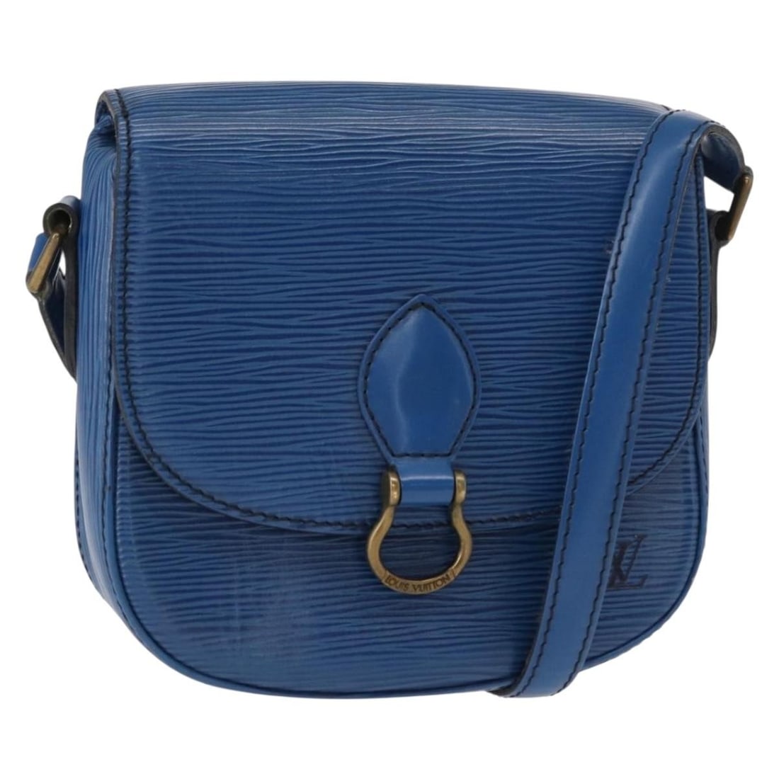 LOUIS VUITTON Epi Saint Cloud PM Blue Shoulder Bag M52195 Auth (1 of 18)