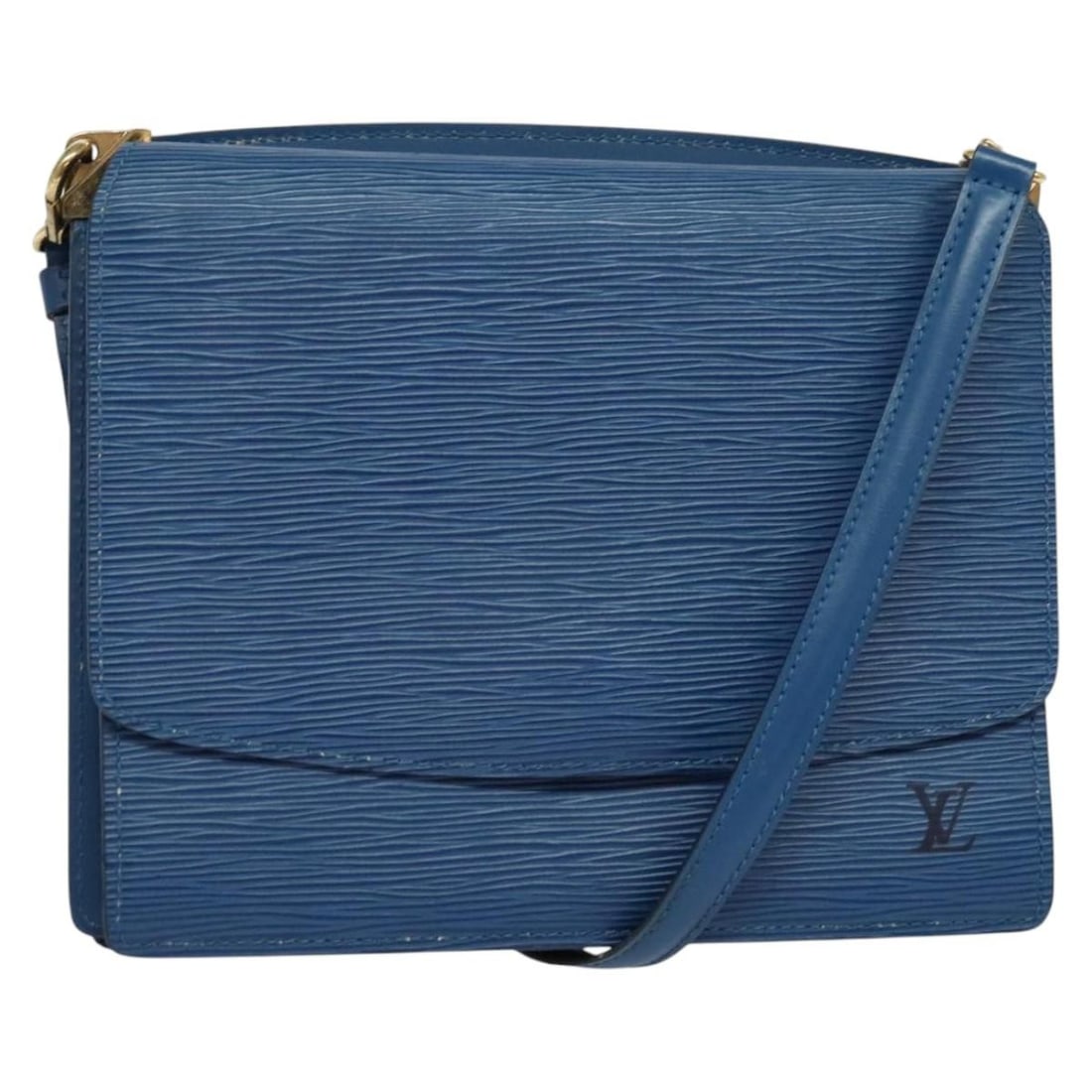 Louis Vuitton Epi Leather Blue Grenel Shoulder Bag M52362: Louis Vuitton Epi Leather Blue Grenel Shoulder Bag M52362 This Louis Vuitton Epi Grenel Shoulder Bag features blue Epi leather and is designed for women. The bag includes an adjustable shoulder strap 