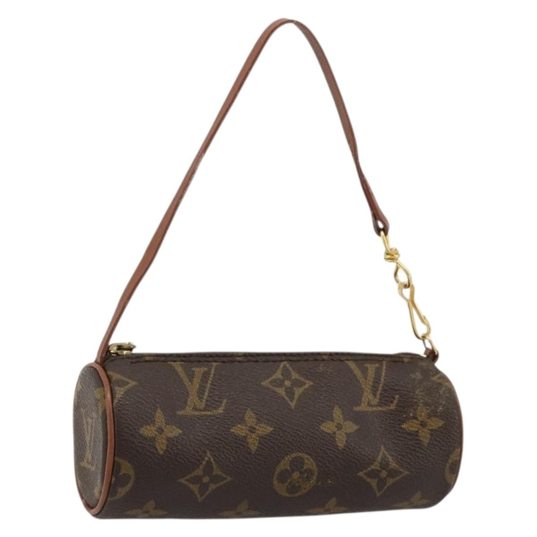 Louis Vuitton Monogram Canvas Papillon Pouch 6.1 x 2.4 x 2.4 inch: Louis Vuitton Monogram Canvas Papillon Pouch 6.1 x 2.4 x 2.4 inch This Louis Vuitton Monogram Papillon Pouch features the iconic monogram canvas exterior and is designed as a compact pouch for women. 