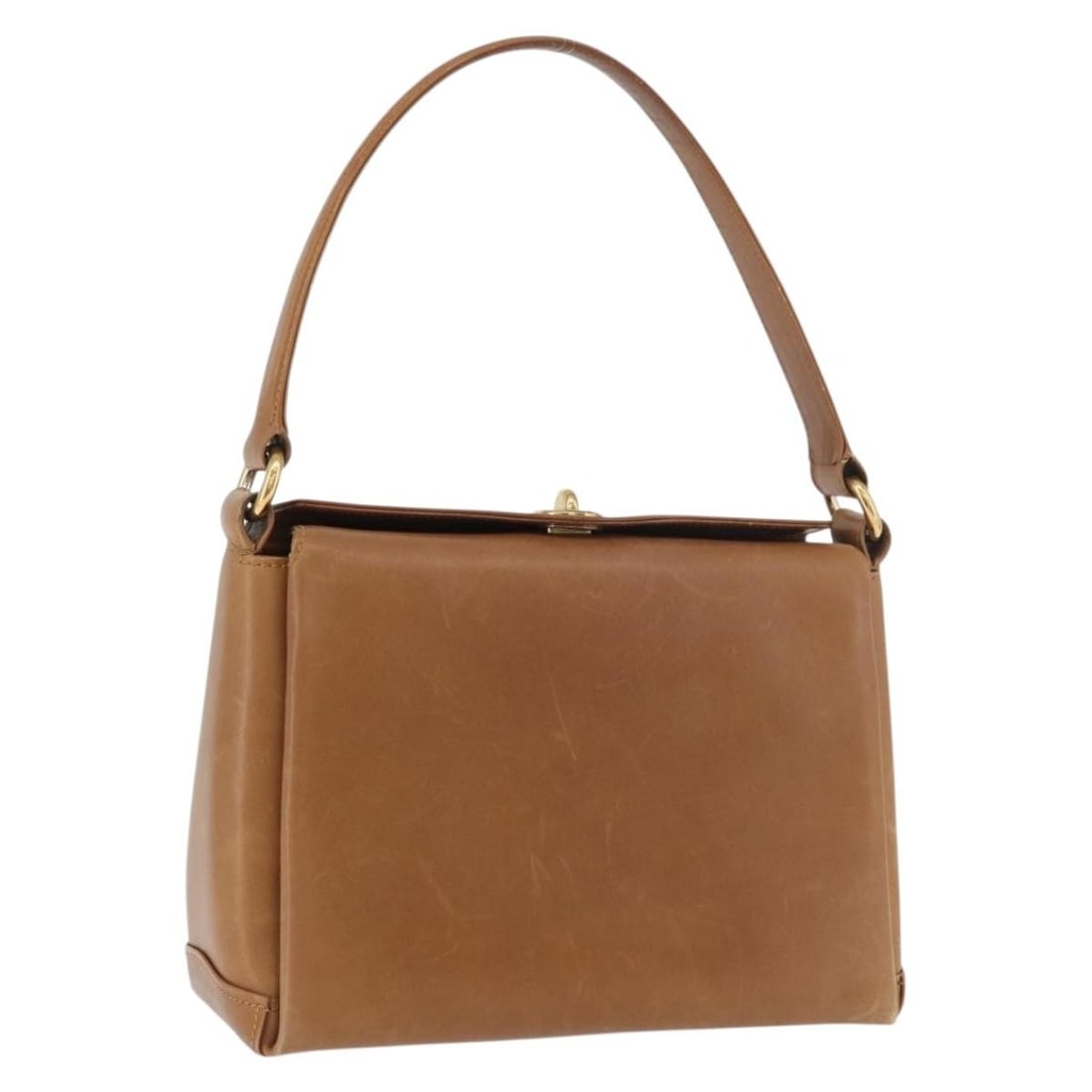 Gucci Brown Leather Handbag Gold Tone Made in Italy: Gucci Brown Leather Handbag Gold Tone Made in Italy Gucci brown leather handbag with gold-tone accents, made in Italy. This women's handbag is offered without the original box or dust bag; only the it
