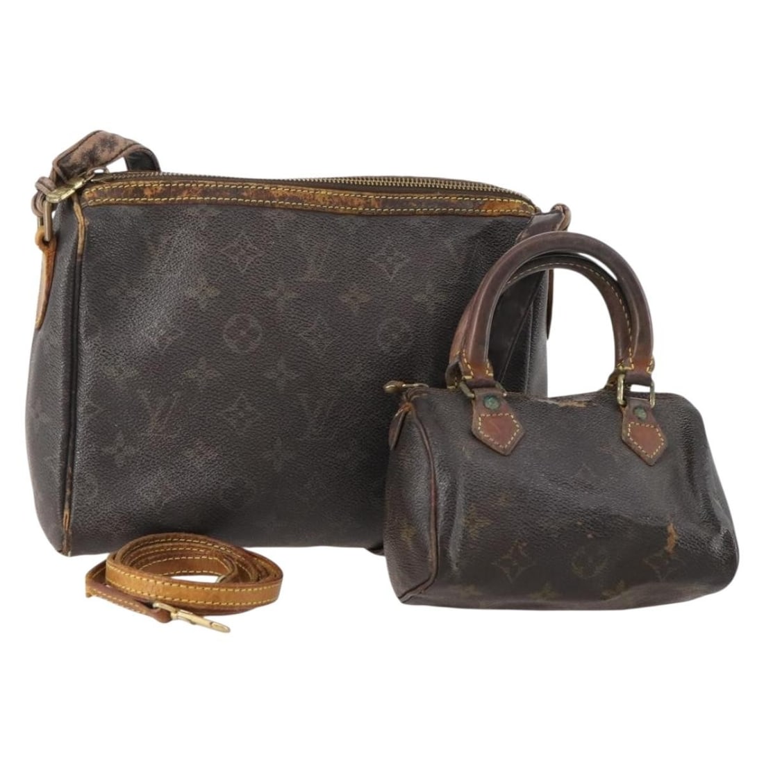 2 Piece Louis Vuitton Monogram Canvas Handbag Set France (1 of 18)