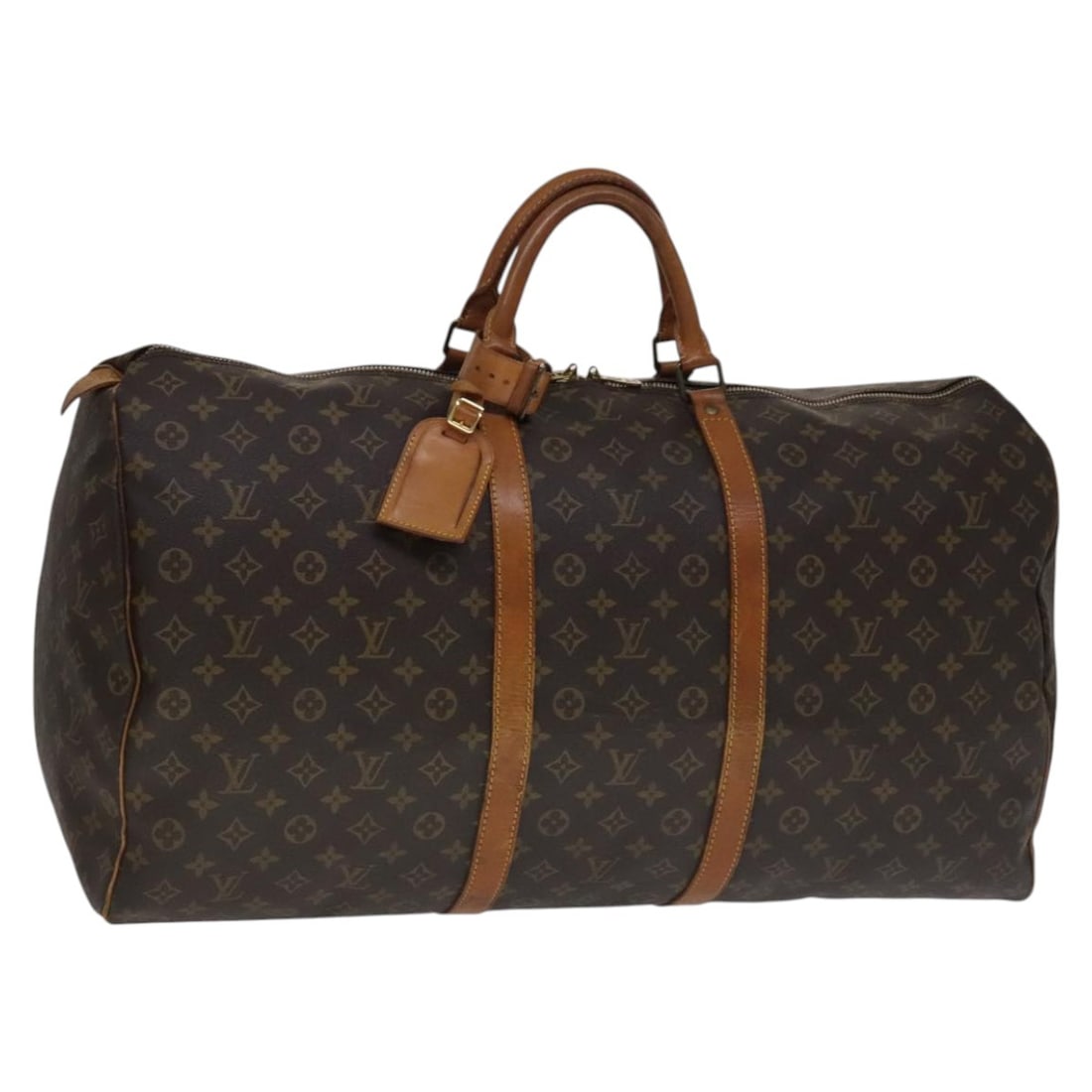 Louis Vuitton Monogram Canvas Keepall 60 Boston Bag M41422: Louis Vuitton Monogram Canvas Keepall 60 Boston Bag M41422 This Louis Vuitton Monogram Keepall 60 Boston Bag features the classic monogram canvas exterior, complemented by leather trim and gold-tone h