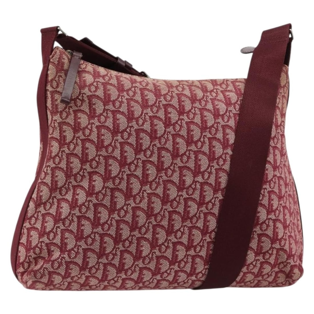 Christian Dior red silver Trotter canvas shoulder bag with guarantee card: Christian Dior red silver Trotter canvas shoulder bag with guarantee card Christian Dior shoulder bag in red and silver Trotter canvas, made in Italy. This women's bag includes a guarantee card and fe