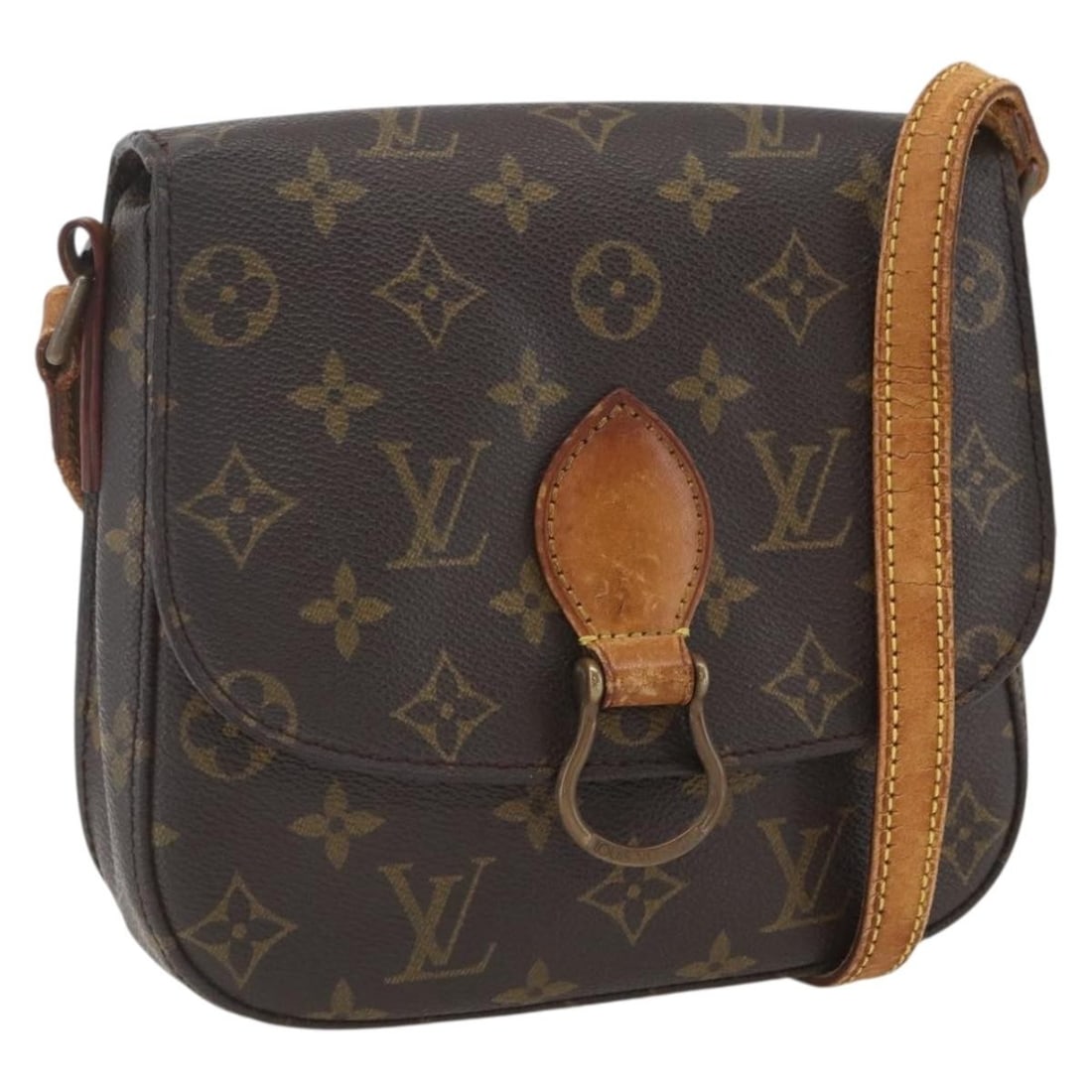 Monogram Canvas Saint Cloud MM Shoulder Bag by Louis Vuitton M51243: Monogram Canvas Saint Cloud MM Shoulder Bag by Louis Vuitton M51243 This is a Louis Vuitton Saint Cloud MM shoulder bag crafted from the iconic Monogram canvas. Designed for women, this bag features a