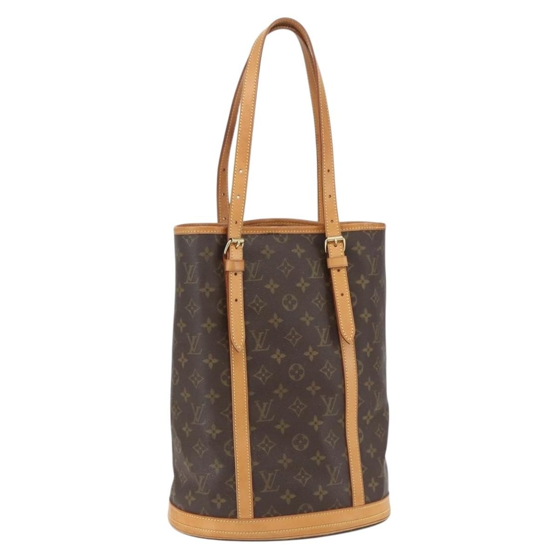 Louis Vuitton M42236 Bucket GM Monogram Canvas Shoulder Bag: Louis Vuitton M42236 Bucket GM Monogram Canvas Shoulder Bag Louis Vuitton Monogram Bucket GM shoulder bag in Monogram Canvas, made in France. The bag features a shoulder strap and comes in the Monogra