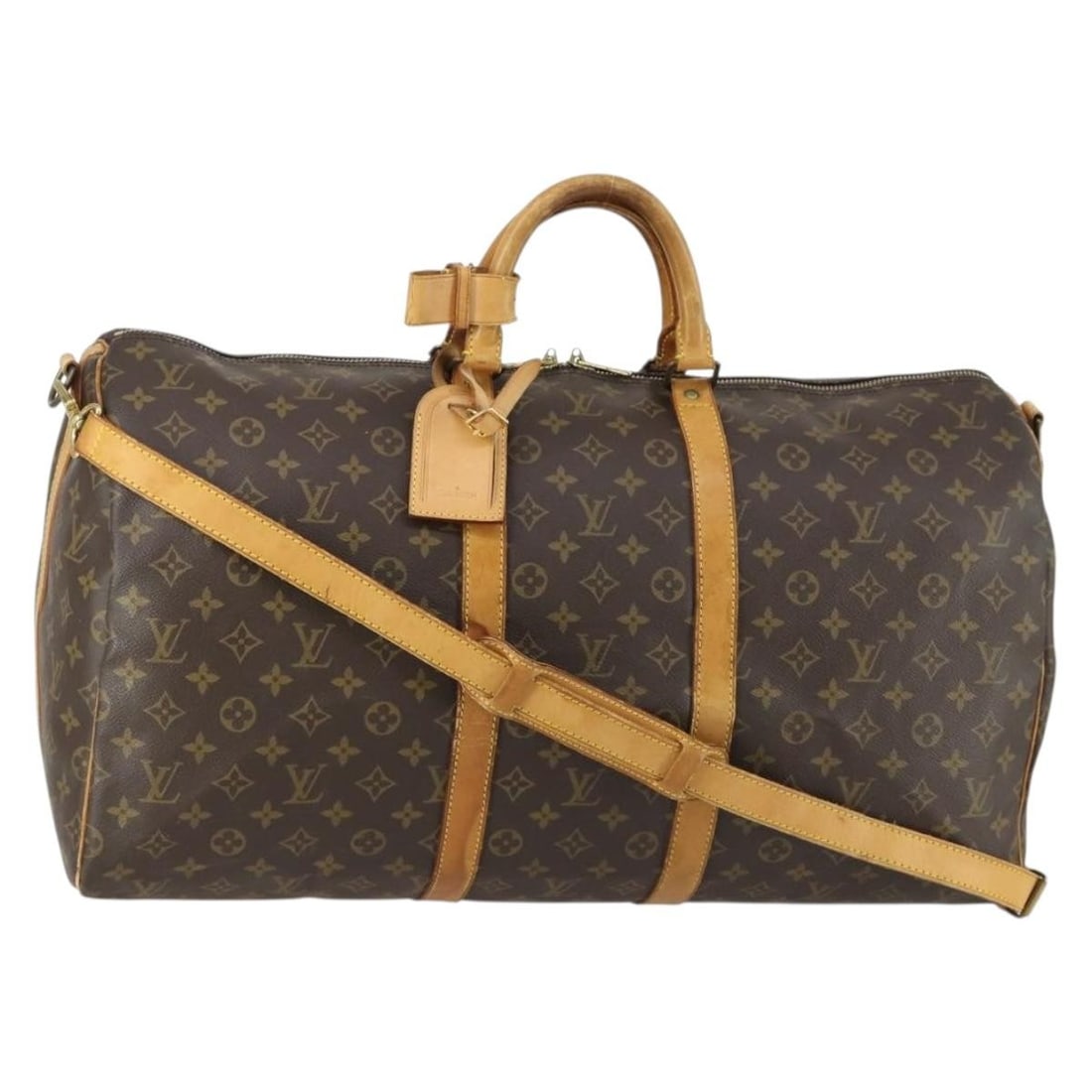 Louis Vuitton Keepall Bandouliere 55 Monogram Canvas Boston Bag M41414: Louis Vuitton Keepall Bandouliere 55 Monogram Canvas Boston Bag M41414 This is a Louis Vuitton Monogram Keepall Bandouliere 55 Boston Bag, crafted from monogram canvas. The bag features a spacious int