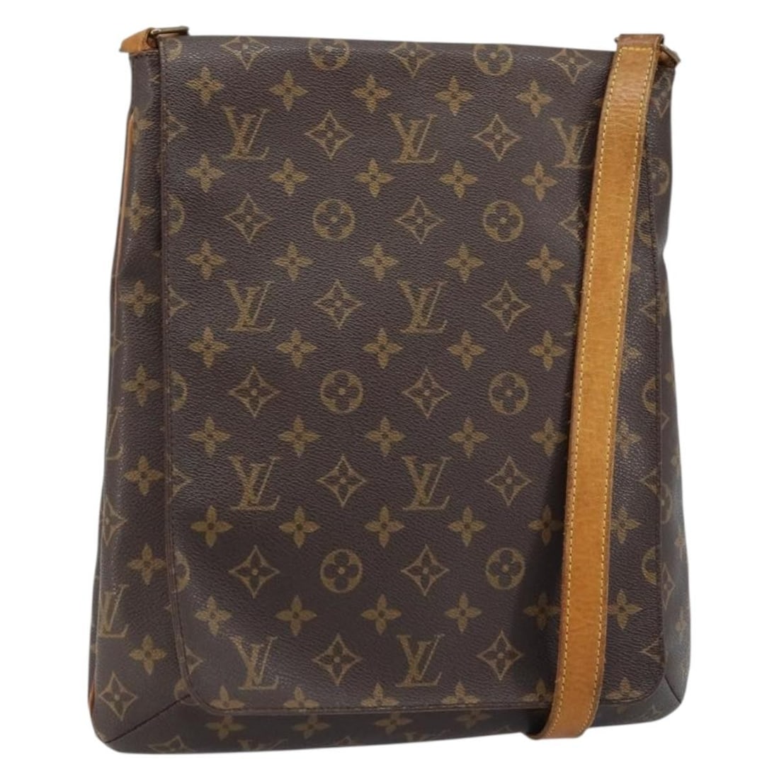 Louis Vuitton M51256 Musette Monogram Canvas Shoulder Bag: Louis Vuitton M51256 Musette Monogram Canvas Shoulder Bag Louis Vuitton Monogram Musette Shoulder Bag in Monogram Canvas, made in France. This shoulder bag features the Monogram color/pattern and come