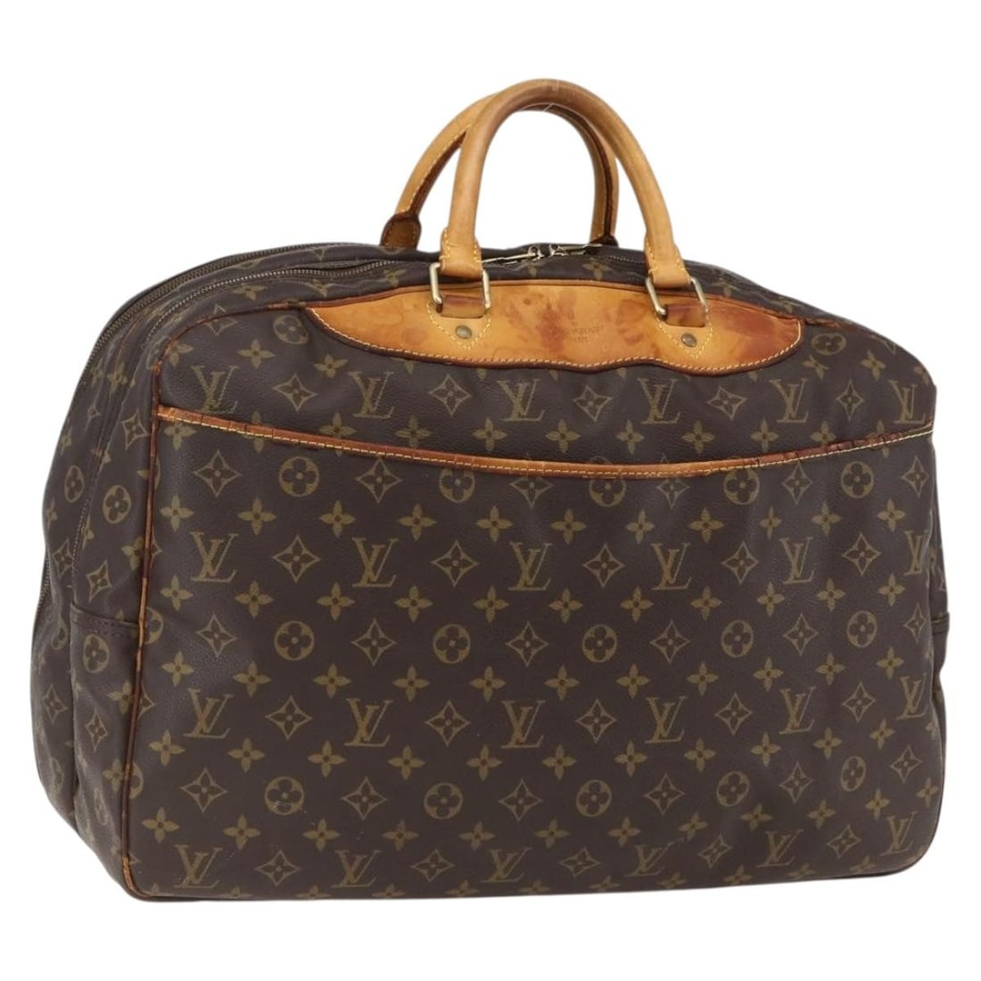 Louis Vuitton Alize 24H Monogram Canvas Boston Bag M41399 France: Louis Vuitton Alize 24H Monogram Canvas Boston Bag M41399 France This is a Louis Vuitton Monogram Alize 24H Boston Bag crafted from signature monogram canvas. The bag features a spacious interior and 
