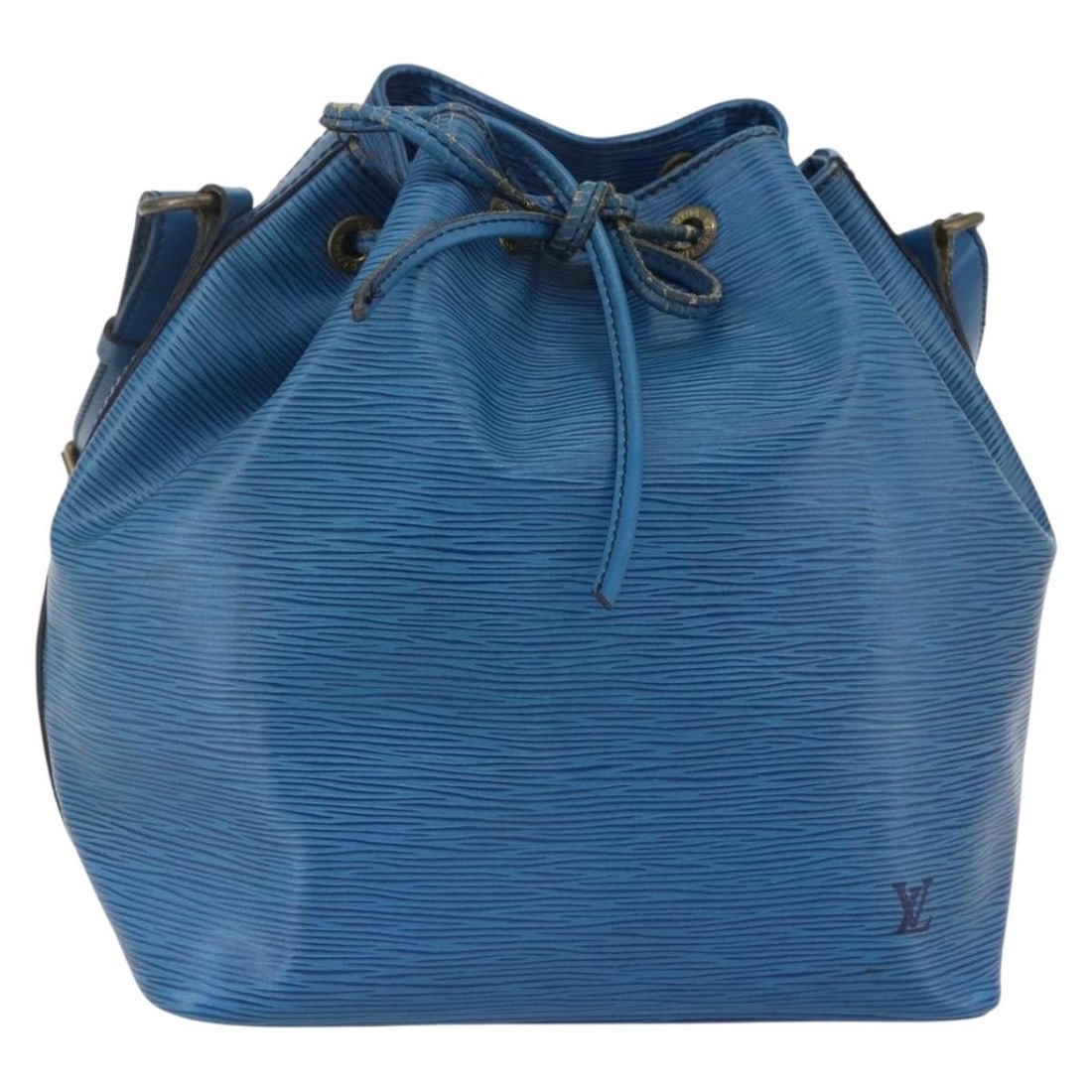 Louis Vuitton Epi Petit Noe Shoulder Bag Blue M44105 Auth: Louis Vuitton Epi Petit Noe Shoulder Bag Blue M44105 Auth Discover the elegance of the LOUIS VUITTON Epi Petit Noe Shoulder Bag in a stunning blue hue. Crafted from durable Epi leather, this shoulder 
