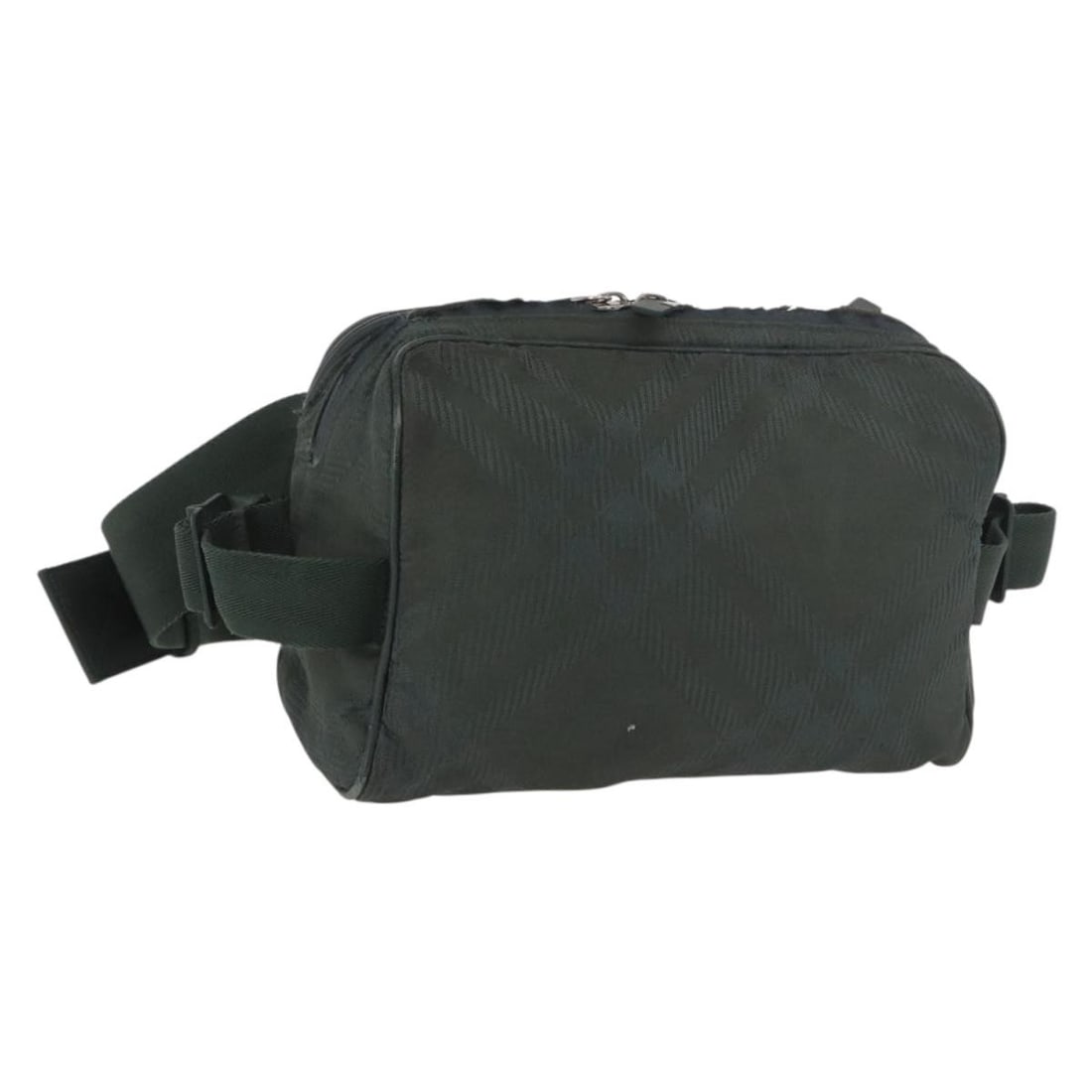 Burberry Nova Check Nylon Body Bag Green Silver: Burberry Nova Check Nylon Body Bag Green Silver Burberry Nova Check body bag in green and silver, made of nylon and made in Italy. The bag measures approximately W21 x H15 x D9 cm, with a handle drop 