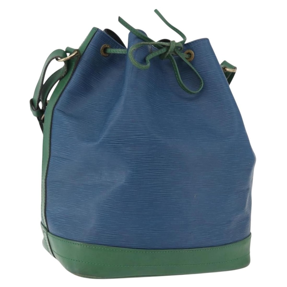 Louis Vuitton M44044 Noe Epi Leather Shoulder Bag Green Blue: Louis Vuitton M44044 Noe Epi Leather Shoulder Bag Green Blue Louis Vuitton Epi Noe shoulder bag in a bicolor green and blue colorway, made from Epi leather and manufactured in France. This women's sho