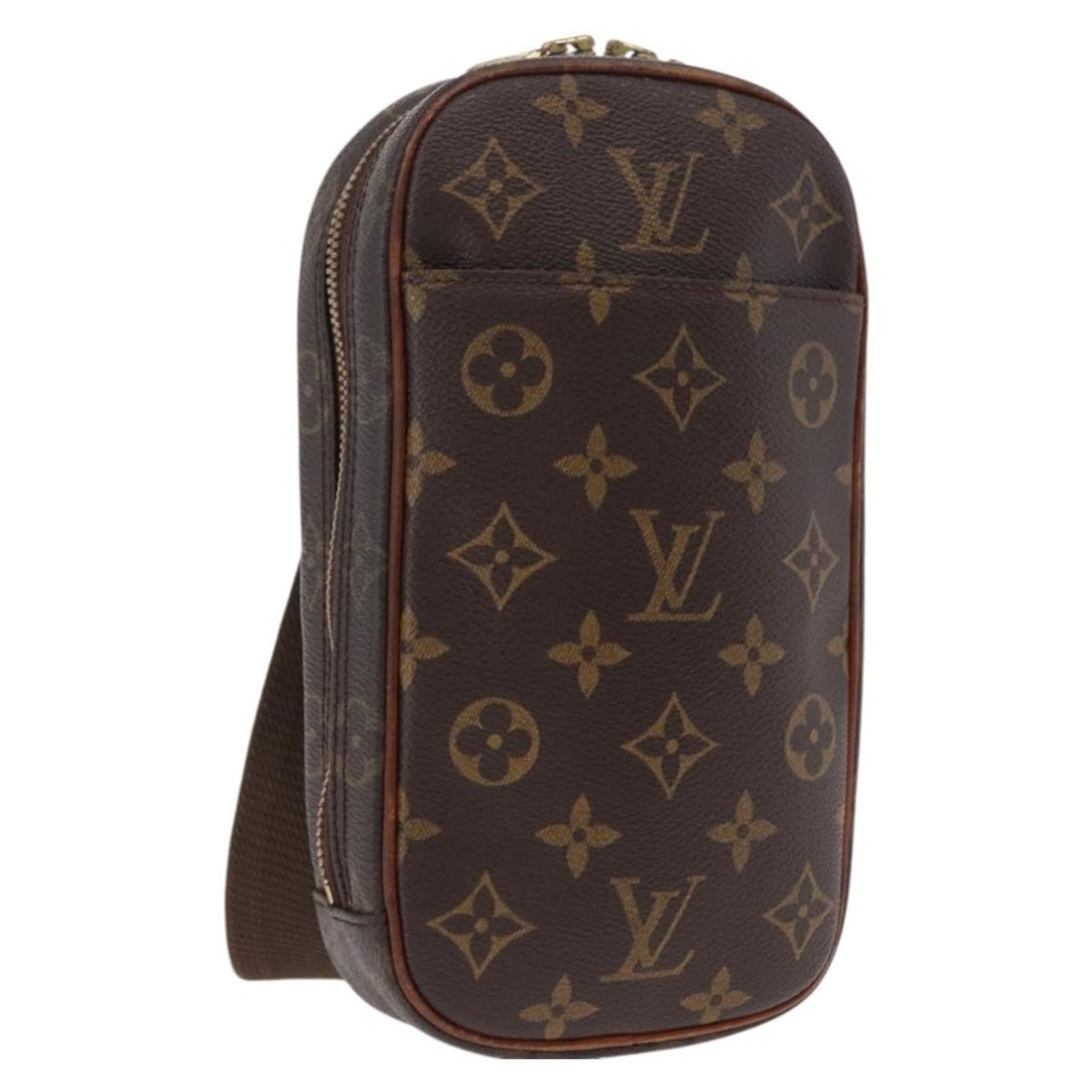 Louis Vuitton Pochette Gange Monogram Canvas Shoulder Bag M51870: Louis Vuitton Pochette Gange Monogram Canvas Shoulder Bag M51870 Louis Vuitton Pochette Gange shoulder bag in Monogram Canvas, made in Spain. It features the Monogram color/pattern, product number M51