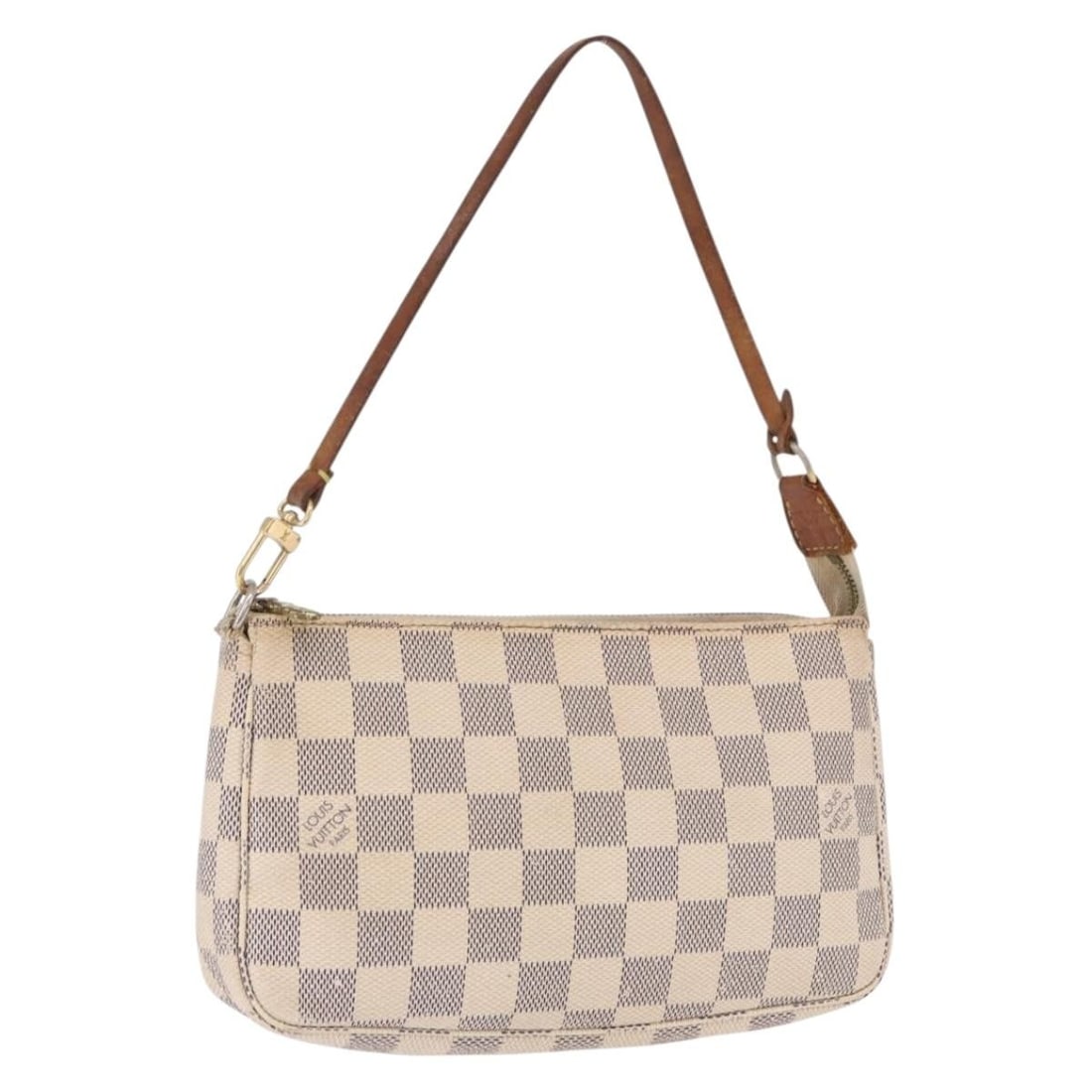 Louis Vuitton N51986 Pochette Accessoires Damier Azur Canvas Pouch: Louis Vuitton N51986 Pochette Accessoires Damier Azur Canvas Pouch Louis Vuitton Damier Azur Pochette Accessoires pouch in Damier Azur canvas. Made in Spain, this item measures approximately W21 cm x 