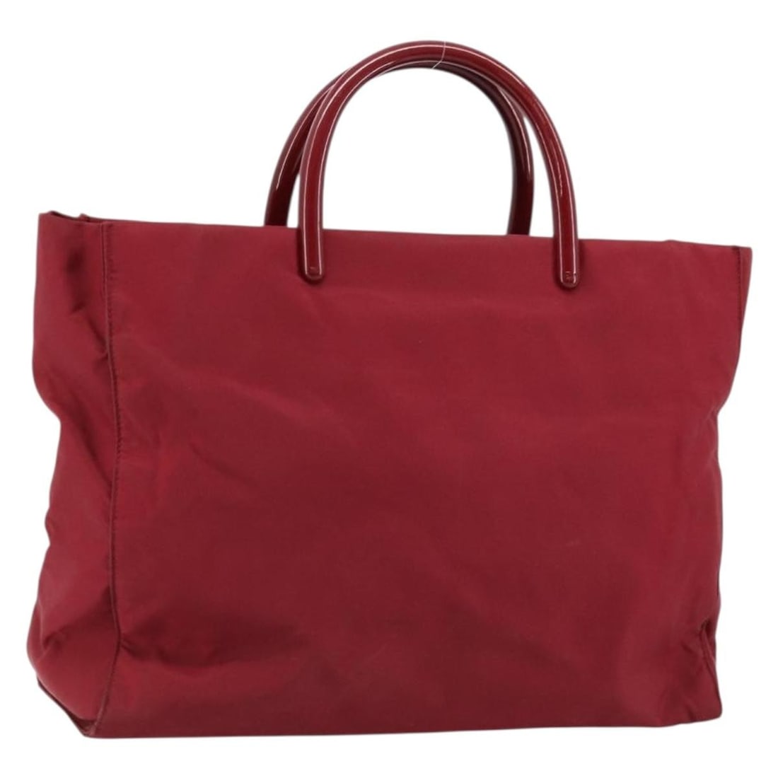 Prada nylon red silver women handbag with guarantee card Italy: Prada nylon red silver women handbag with guarantee card Italy This PRADA handbag features a red and silver nylon exterior and is designed for women. The bag offers a spacious interior and practical d