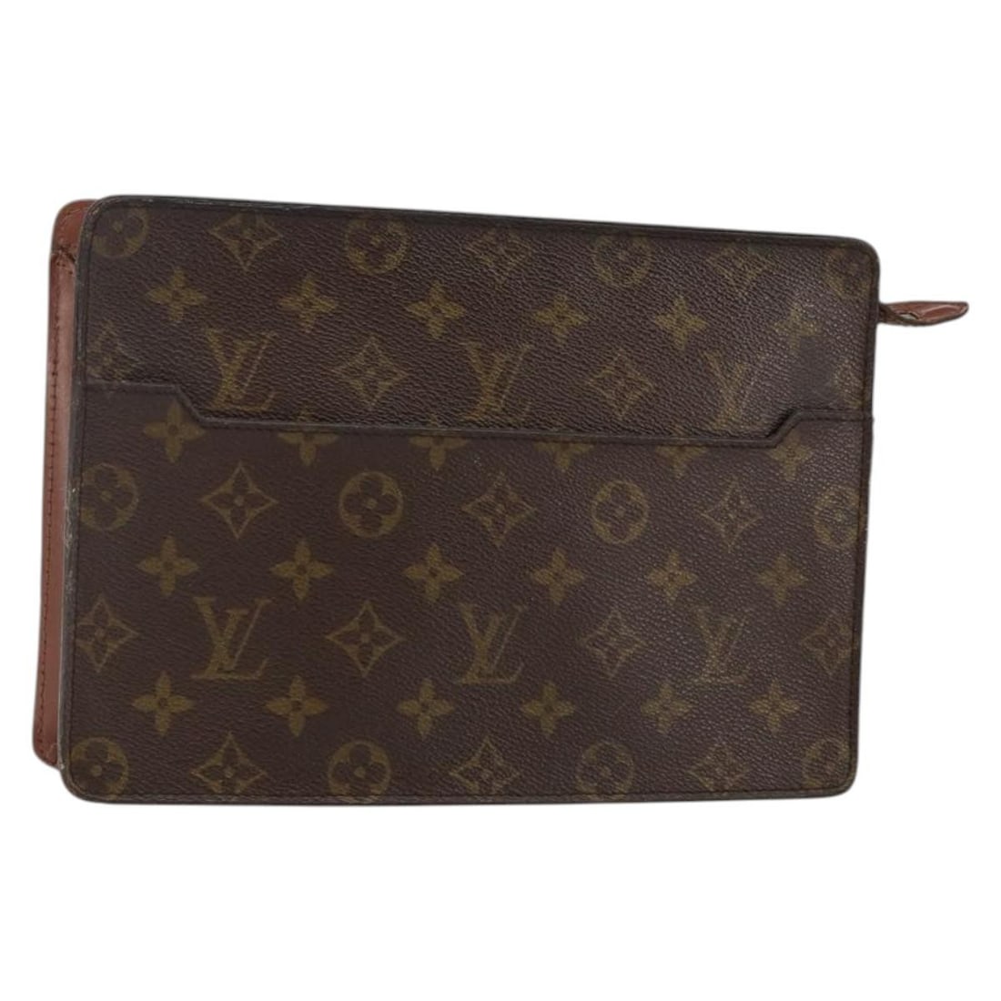 LOUIS VUITTON Monogram Pochette Homme Clutch Bag M51795 Auth France: LOUIS VUITTON Monogram Pochette Homme Clutch Bag M51795 Auth France The LOUIS VUITTON Monogram Pochette Homme Clutch Bag is a stylish accessory ideal for carrying essentials. Crafted from durable Mono
