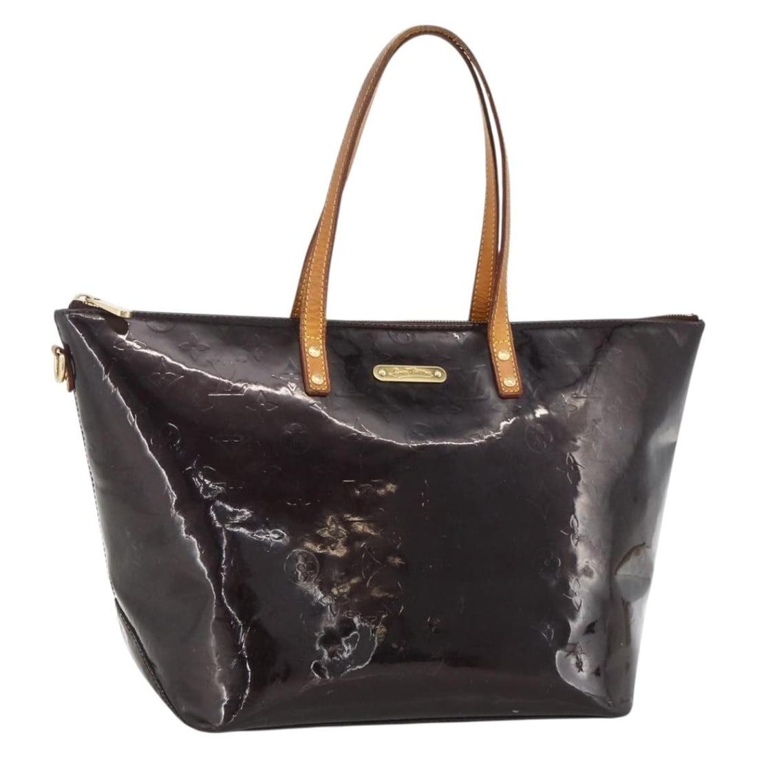 Louis Vuitton Bellevue GM Monogram Vernis Tote Amarante M93589: Louis Vuitton Bellevue GM Monogram Vernis Tote Amarante M93589 Louis Vuitton Bellevue GM tote bag in Monogram Vernis Amarante patent leather. Made in France, this bag features a tote style with approx