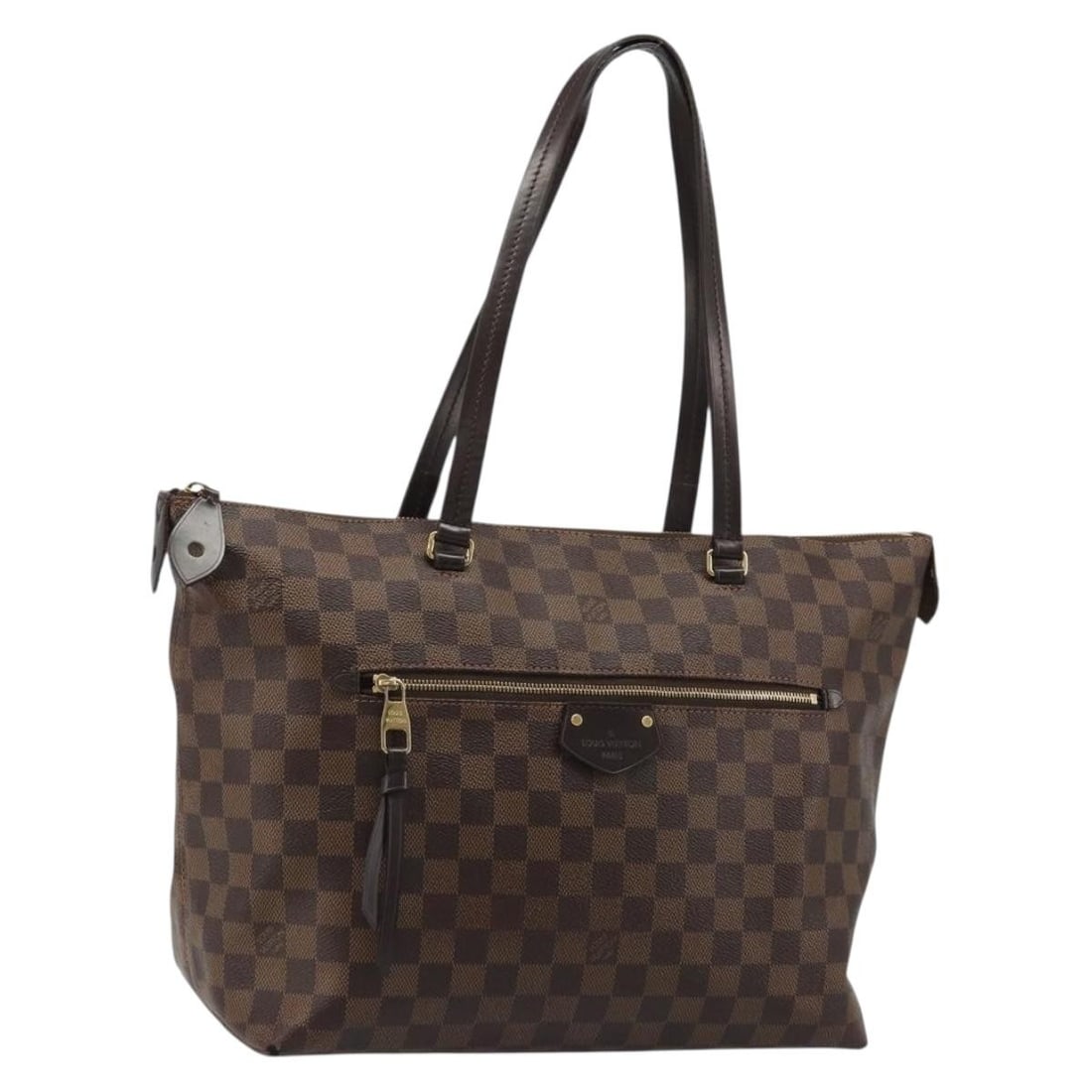 Louis Vuitton Jena MM tote in Damier Ebene canvas N41013: Louis Vuitton Jena MM tote in Damier Ebene canvas N41013 Louis Vuitton Jena MM tote bag in Damier Ebene canvas, made in France. This women's tote features the Damier Ebene exterior color and comes wit