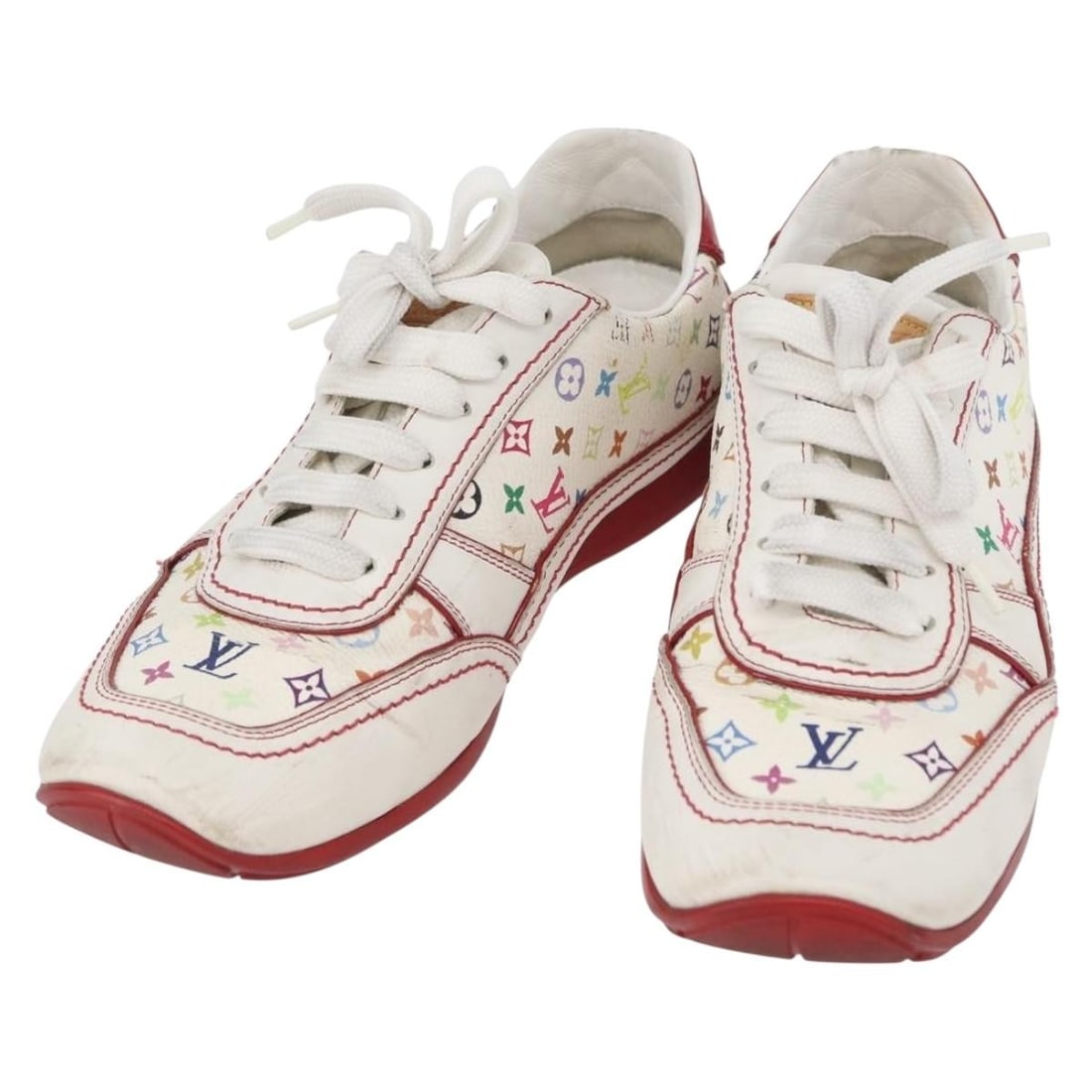 Louis Vuitton Monogram Multicolor Canvas Womens Sneakers White Size 36.5 (1 of 18)