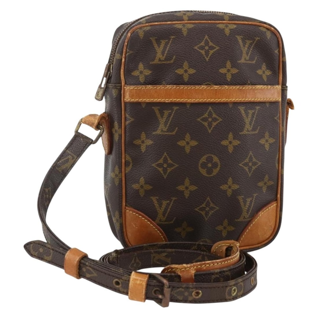 Louis Vuitton Danube Monogram Canvas Shoulder Bag M45266 France: Louis Vuitton Danube Monogram Canvas Shoulder Bag M45266 France This is a Louis Vuitton Monogram Danube Shoulder Bag, model M45266, crafted from signature monogram canvas. The bag is designed for wome