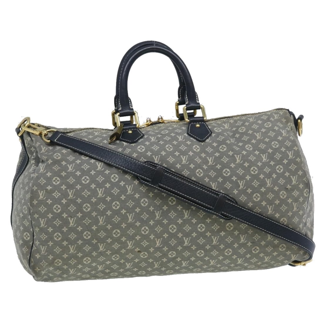 Louis Vuitton M56706 Speedy Voyage Monogram Idylle Boston Bag Navy: Louis Vuitton M56706 Speedy Voyage Monogram Idylle Boston Bag Navy A Louis Vuitton Monogram Idylle Speedy Voyage Boston Bag in navy/blue, crafted from Monogram Idylle Canvas. It comes with a dust bag,