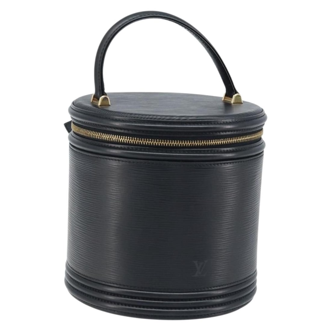 Louis Vuitton Cannes M48032 Black Epi Leather Handbag: Louis Vuitton Cannes M48032 Black Epi Leather Handbag Louis Vuitton Epi Cannes hand bag in black Epi leather. This item is made in France and identified by product no. M48032. Condition is heavily use