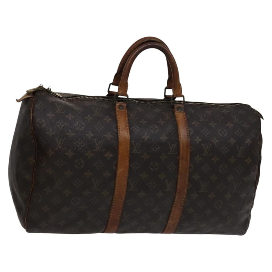 Louis Vuitton M41426 Keepall 50 Monogram Canvas Boston Bag: Louis Vuitton M41426 Keepall 50 Monogram Canvas Boston Bag Louis Vuitton Keepall 50 Boston Bag in Monogram Canvas, made in France. The bag features the classic Monogram color and style, with product n