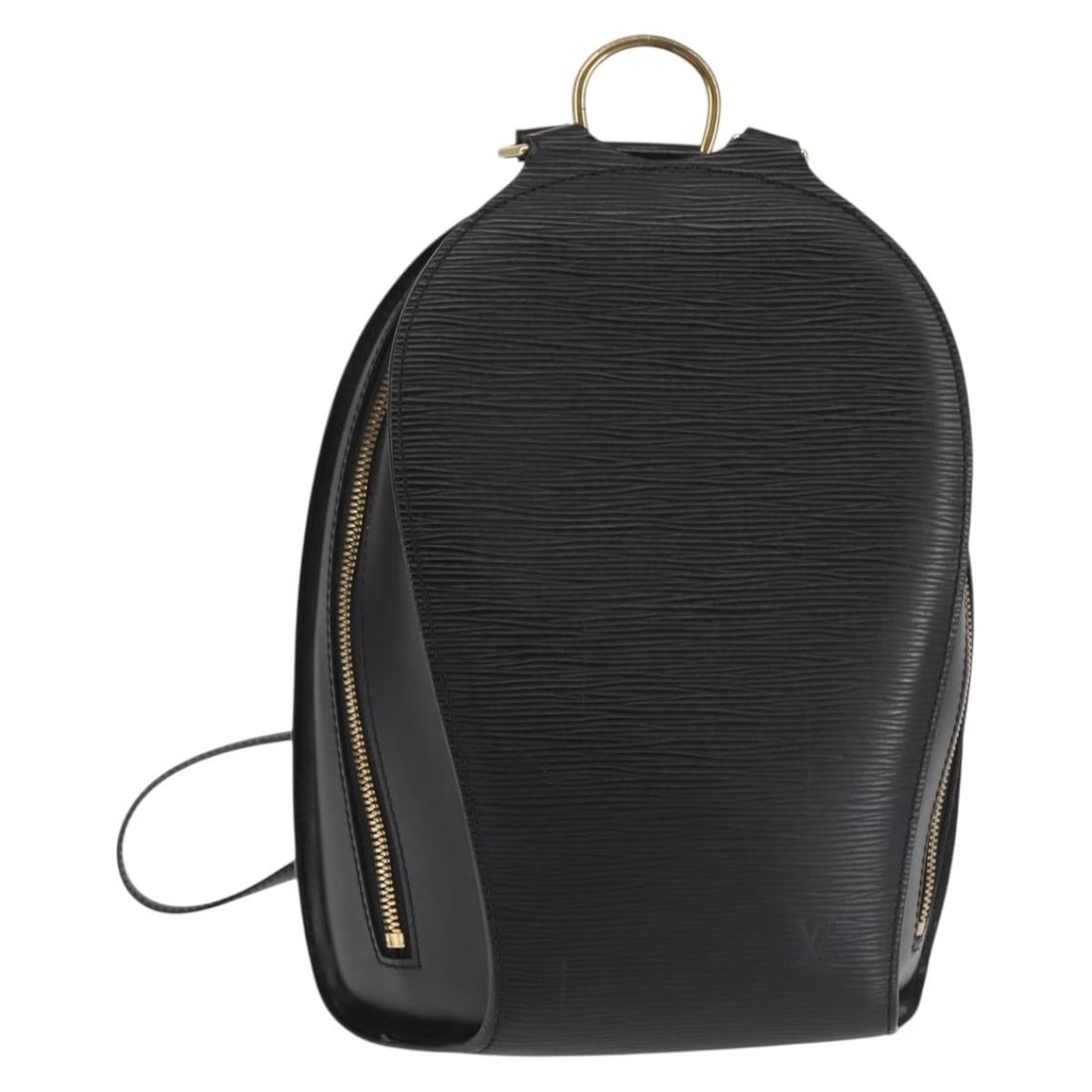 Louis Vuitton M52232 Mabillon Epi Leather Backpack in Black: Louis Vuitton M52232 Mabillon Epi Leather Backpack in Black Louis Vuitton Epi Mabillon Backpack in black Epi leather, made in France. This women's backpack measures approximately 21 cm W x 28.5 cm H x