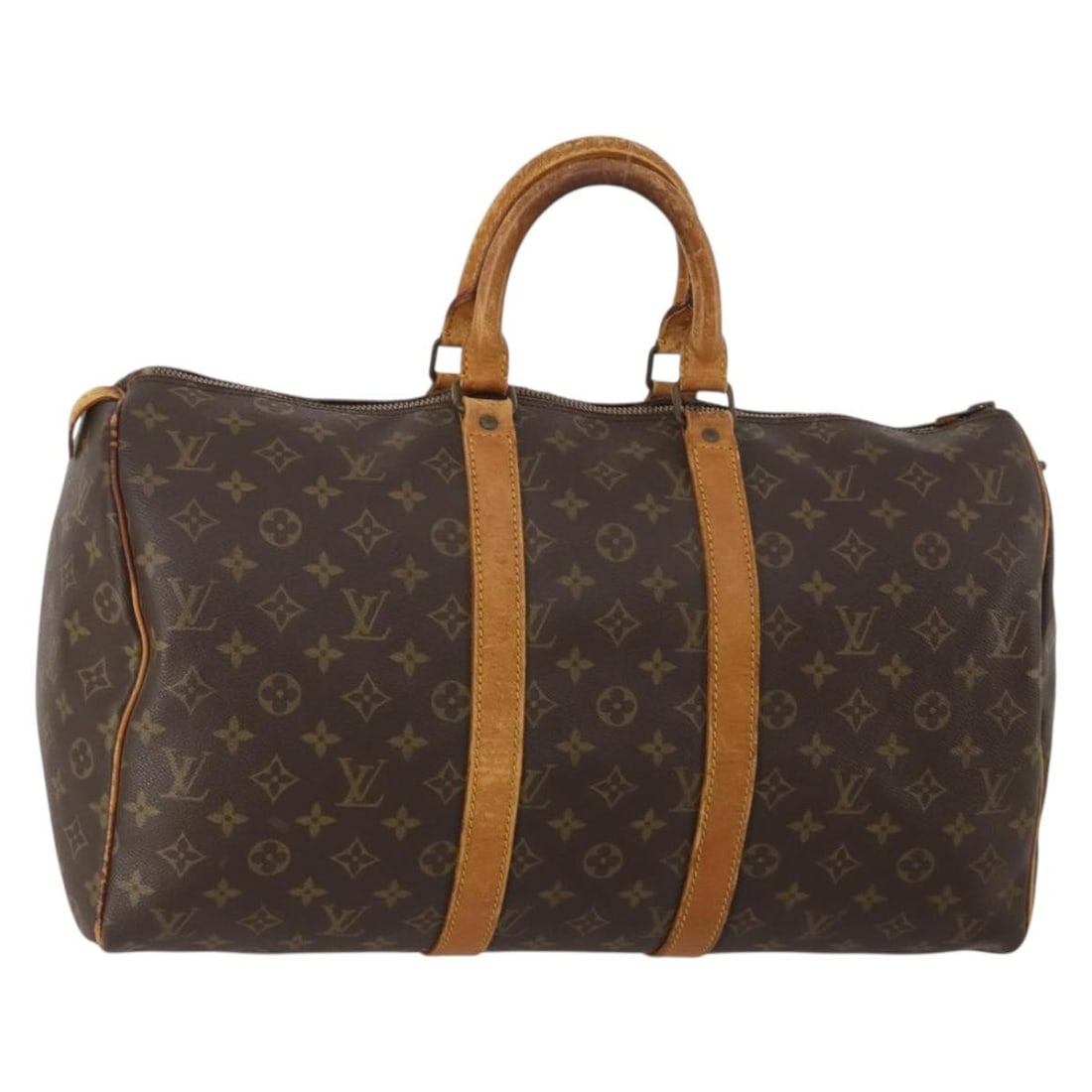 Louis Vuitton M41428 Keepall 45 Monogram Canvas Boston Bag: Louis Vuitton M41428 Keepall 45 Monogram Canvas Boston Bag Louis Vuitton Keepall 45 Boston Bag in Monogram Canvas, made in France. This bag is identified by product no. M41428 and serial no. 841SA. It