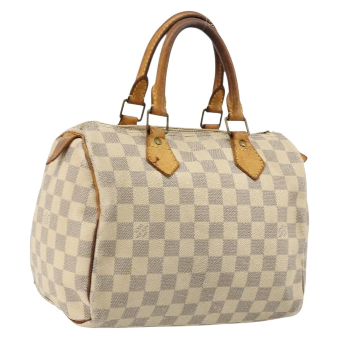 Louis Vuitton Damier Azur Speedy 25 N41534 Handbag: Louis Vuitton Damier Azur Speedy 25 N41534 Handbag This is a Louis Vuitton Damier Azur Speedy 25 handbag crafted from Damier Azur canvas. The bag features a classic structured silhouette with dual rol