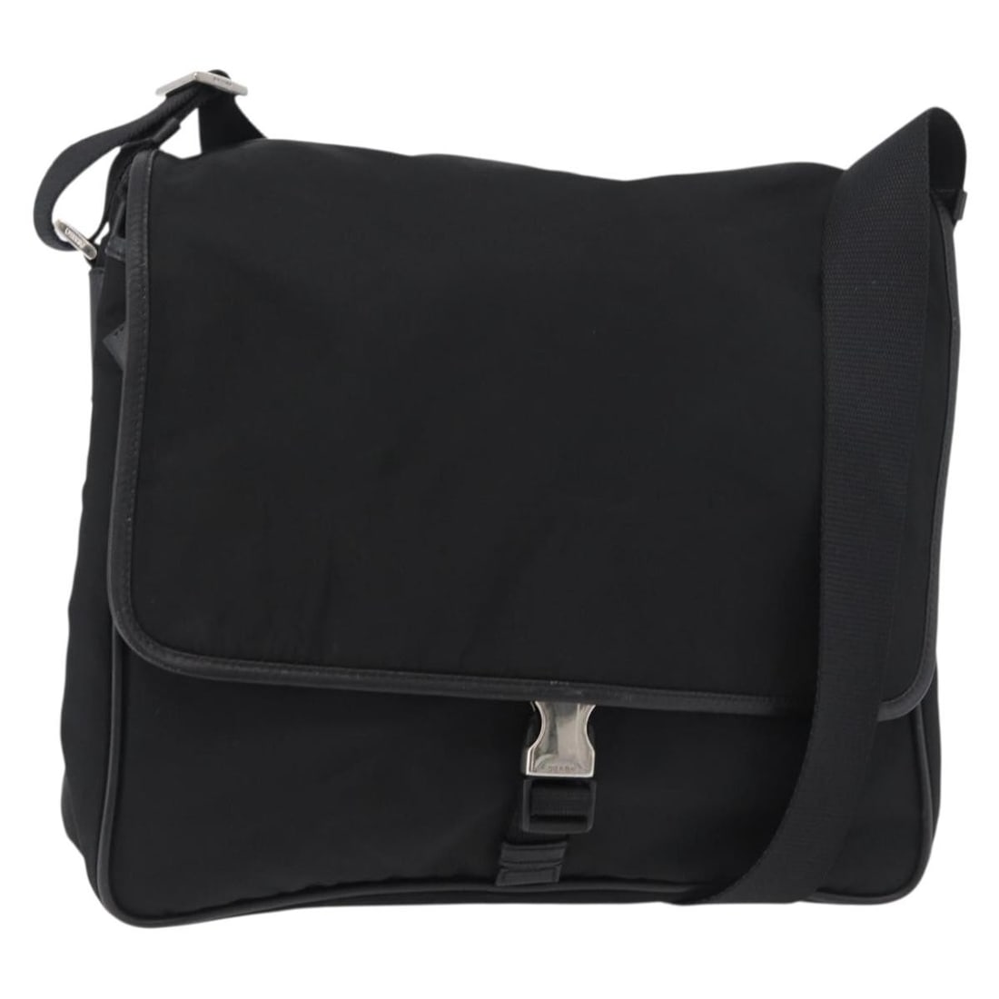 PRADA Black Nylon Shoulder Bag Made in Italy (1 of 18)