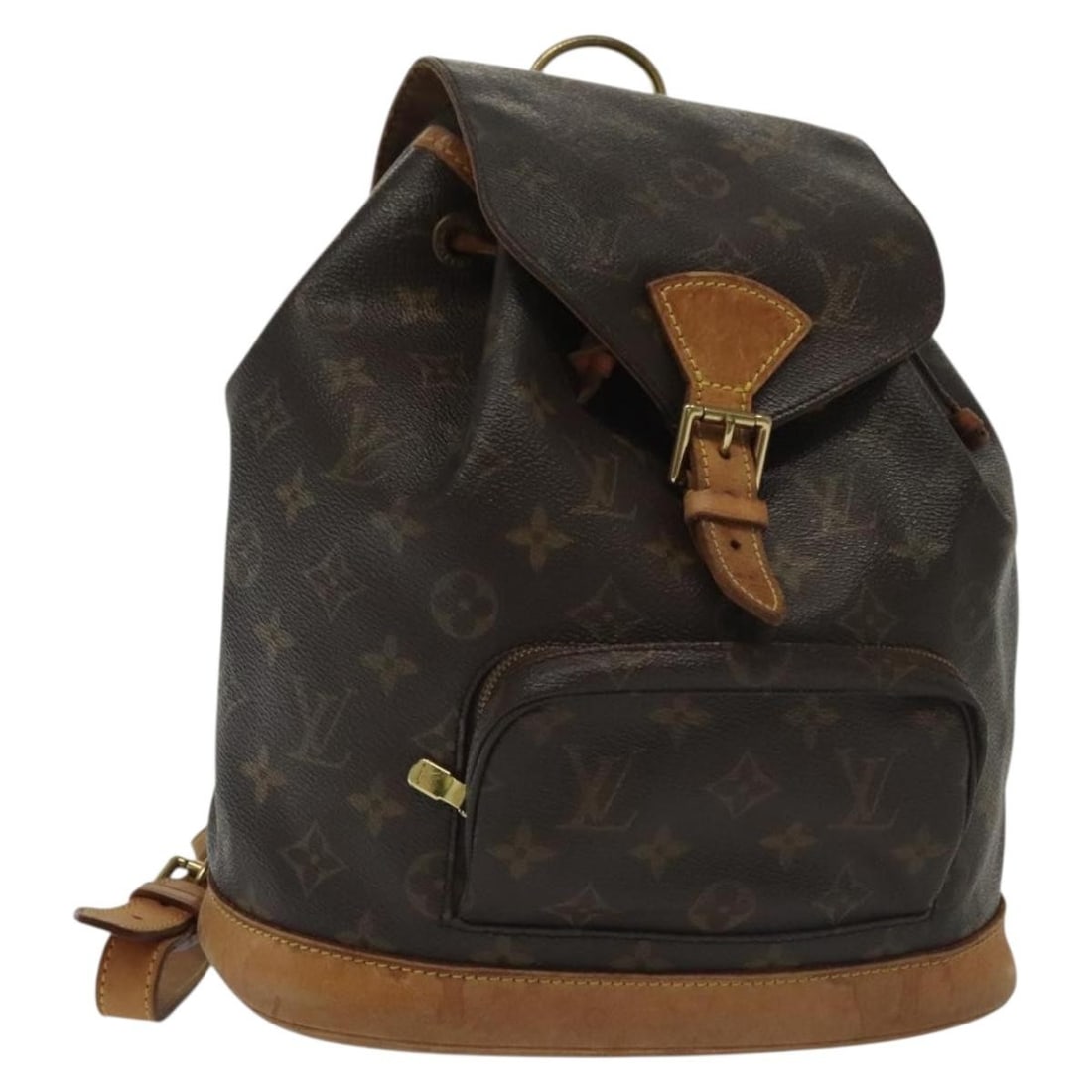 Louis Vuitton M51136 Montsouris MM Monogram Canvas Backpack: Louis Vuitton M51136 Montsouris MM Monogram Canvas Backpack Louis Vuitton Montsouris MM backpack in Monogram Canvas with Monogram colorway. Made in France, product no. M51136. The bag is in heavily us