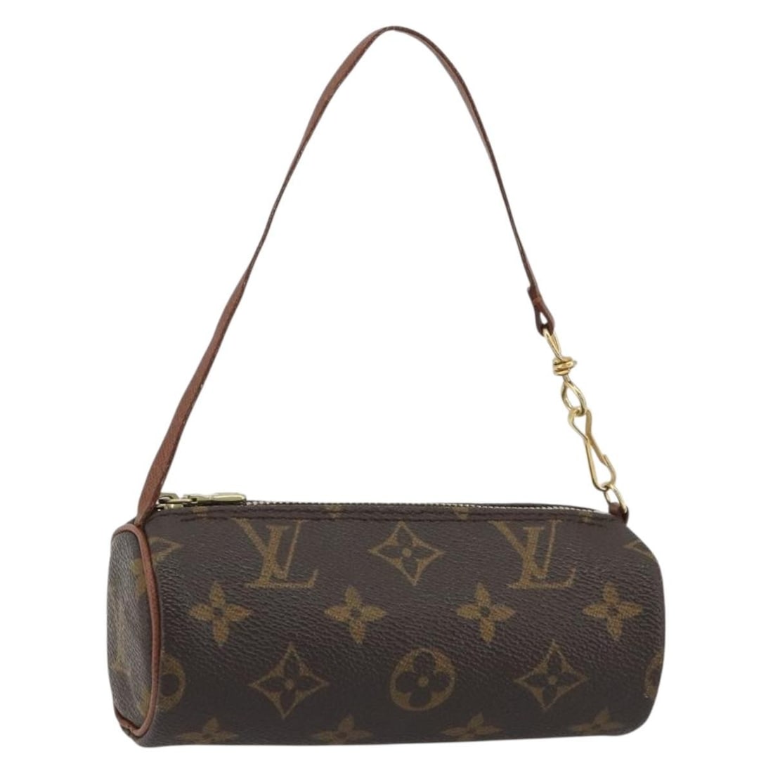 Louis Vuitton Papillon Monogram Canvas Pouch France: Louis Vuitton Papillon Monogram Canvas Pouch France Louis Vuitton Monogram Papillon pouch in Monogram Canvas, made in France. This pouch is presented in heavily used condition with visible wear throug