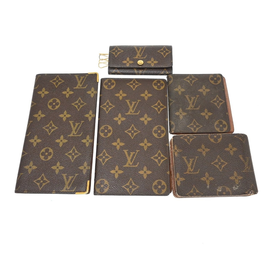 Louis Vuitton Monogram Canvas Wallet Coin Case Purse 5 Piece Set (1 of 14)