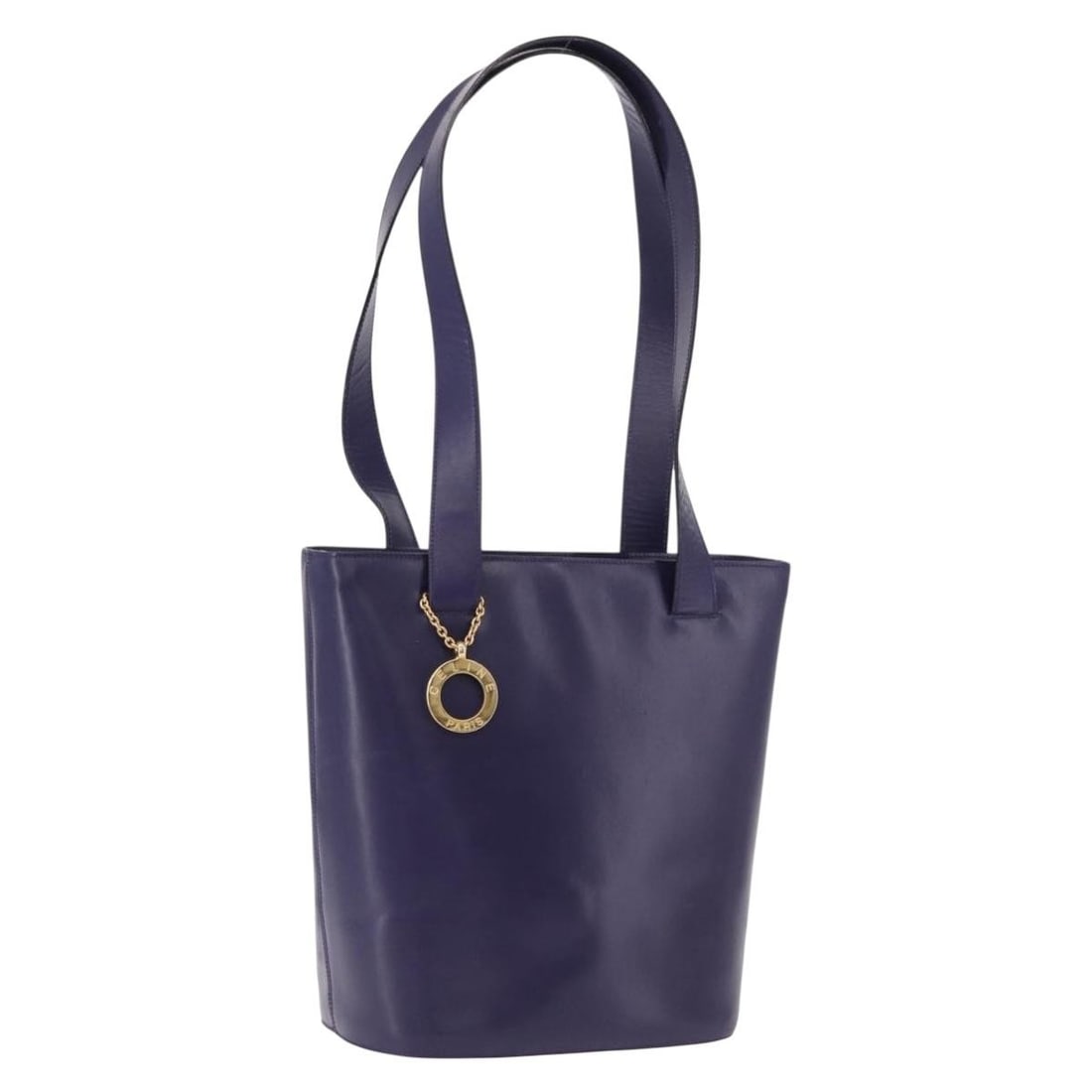 CELINE Circle Leather Shoulder Bag Purple Gold Tone Italy: CELINE Circle Leather Shoulder Bag Purple Gold Tone Italy CELINE shoulder bag in leather with a purple and gold colorway. Made in Italy, this women's bag comes with a dust bag and features a shoulder 