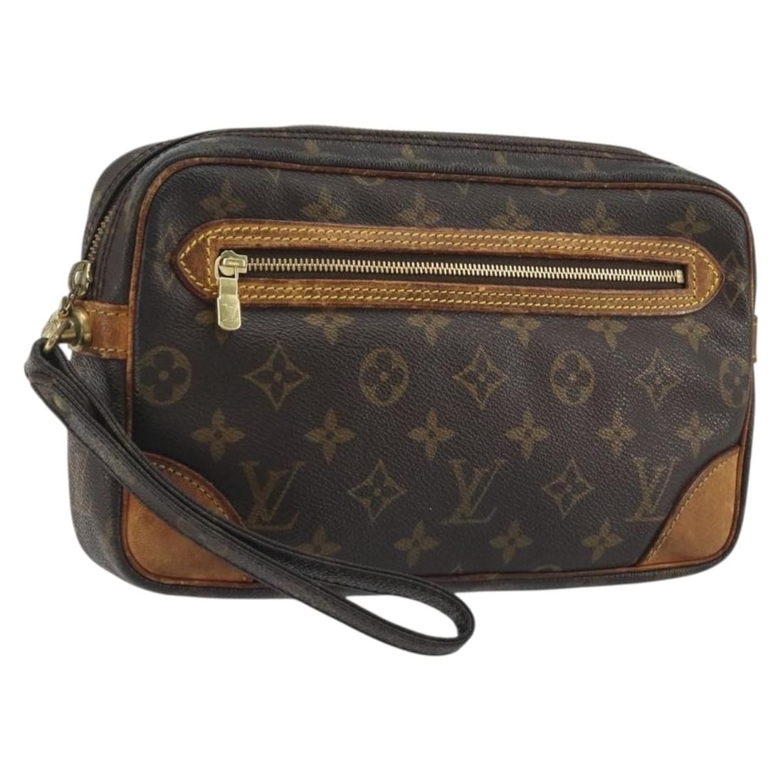 Louis Vuitton Marly Dragonne GM Monogram Canvas Clutch M51825: Louis Vuitton Marly Dragonne GM Monogram Canvas Clutch M51825 Louis Vuitton Monogram Marly Dragonne GM clutch bag in Monogram Canvas, made in France. The bag is identified by product number M51825 and