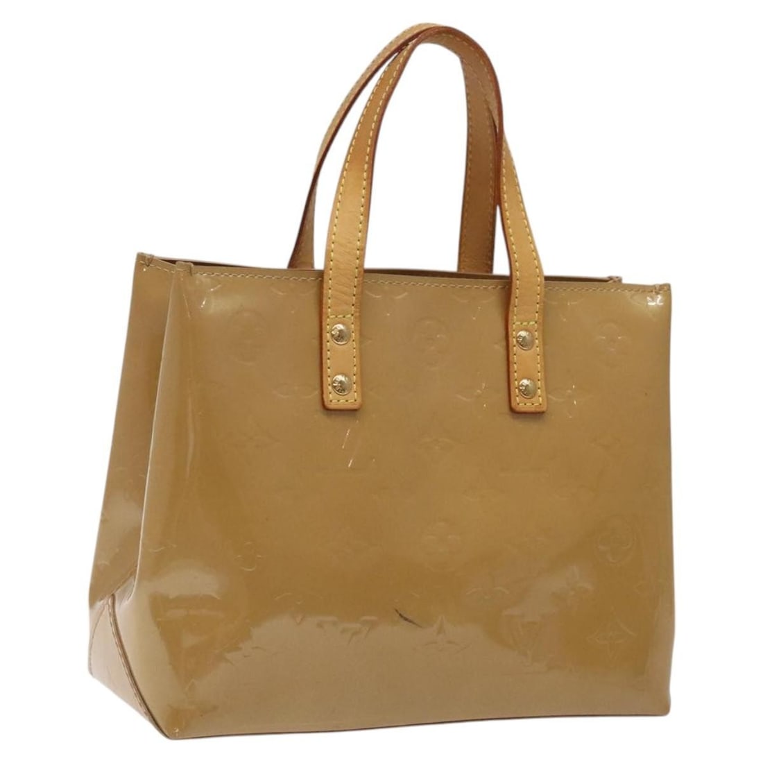 Louis Vuitton Reade PM Monogram Vernis Patent Leather Handbag Noisette: Louis Vuitton Reade PM Monogram Vernis Patent Leather Handbag Noisette Louis Vuitton Reade PM handbag in Monogram Vernis patent leather with a Noisette finish. Made in France, this women's handbag is 