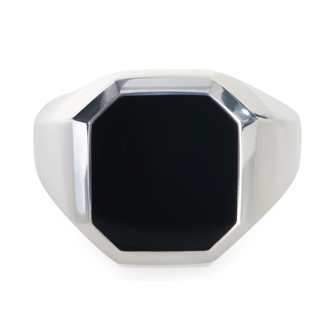 David Yurman Streamline Signet Onyx Sterling Silver Ring Size 9 (1 of 5)