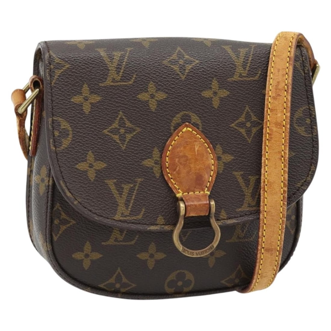 Louis Vuitton M51244 Saint Cloud PM Monogram Canvas Shoulder Bag: Louis Vuitton M51244 Saint Cloud PM Monogram Canvas Shoulder Bag Louis Vuitton Monogram Saint Cloud PM shoulder bag in Monogram Canvas, made in France. The bag has a shoulder strap with an approximate