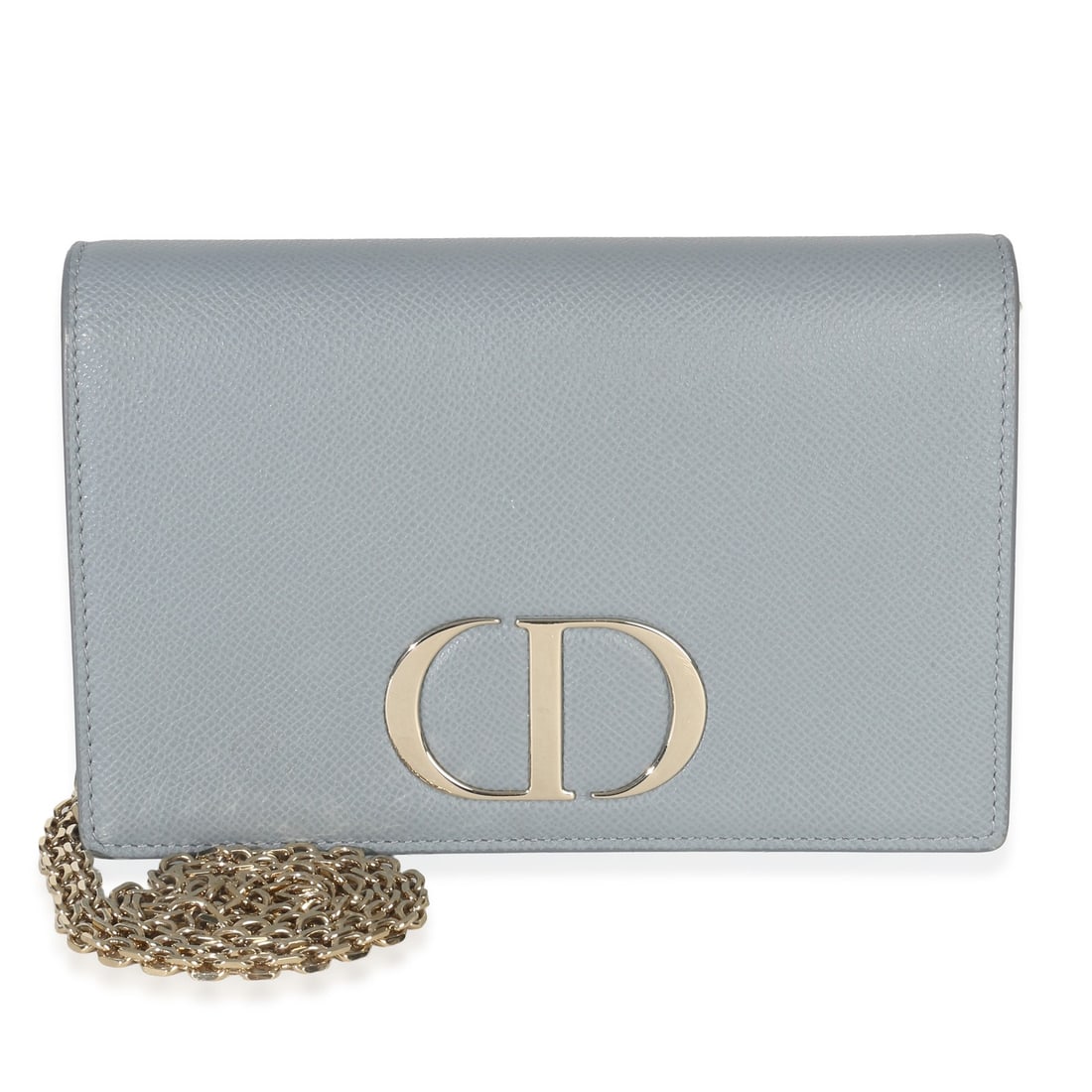 Christian Dior 30 Montaigne Gray Calfskin Pouch: Christian Dior 30 Montaigne Gray Calfskin Pouch This Christian Dior 30 Montaigne 2-in-1 Pouch is crafted from grained calfskin leather in a sophisticated gray hue. Featuring a versatile design, it can
