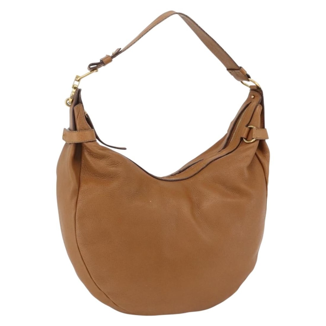 Leather Shoulder Bag Salvatore Ferragamo Gancini Brown Gold: Leather Shoulder Bag Salvatore Ferragamo Gancini Brown Gold Salvatore Ferragamo Gancini shoulder bag in brown leather with gold-tone accents. Made in Italy, this women's bag is offered without the ori