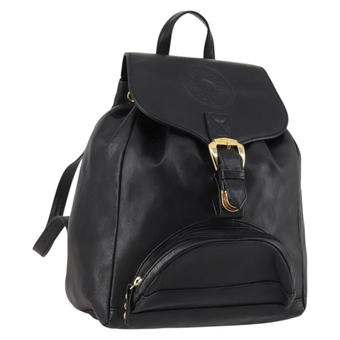 Gianni Versace women s black gold leather backpack (1 of 18)
