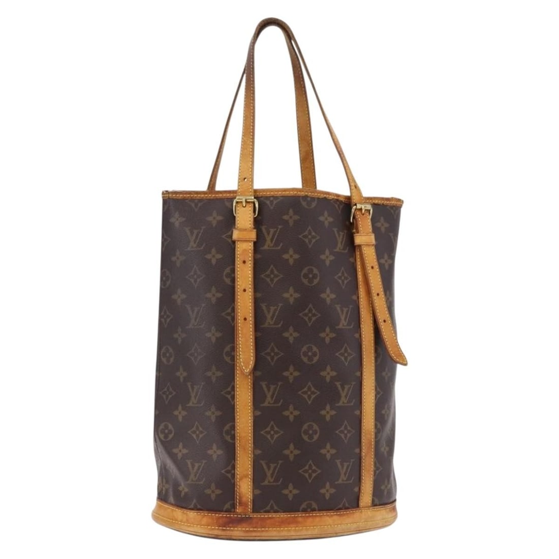 Louis Vuitton M42236 Monogram Canvas Bucket GM Shoulder Bag: Louis Vuitton M42236 Monogram Canvas Bucket GM Shoulder Bag Louis Vuitton Monogram Bucket GM shoulder bag in Monogram Canvas, made in France. This bag features a shoulder strap with an approximate dro