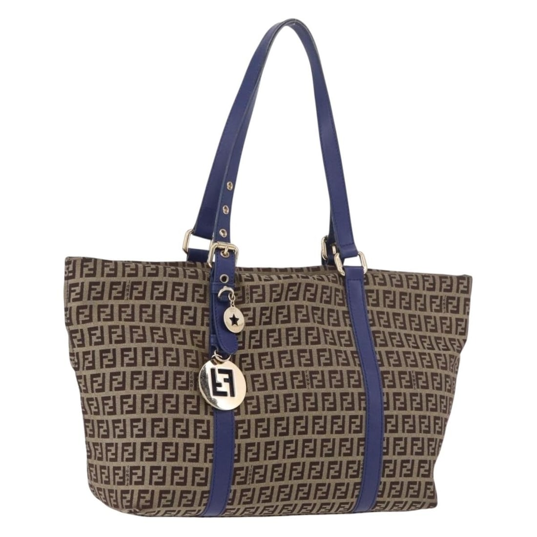 FENDI 8BH215 Zucchino Canvas Tote Beige Gold Italy: FENDI 8BH215 Zucchino Canvas Tote Beige Gold Italy Fendi tote bag in beige and gold Zucchino canvas. This women's bag is made in Italy and includes only the item shown; the item box and dust bag are n