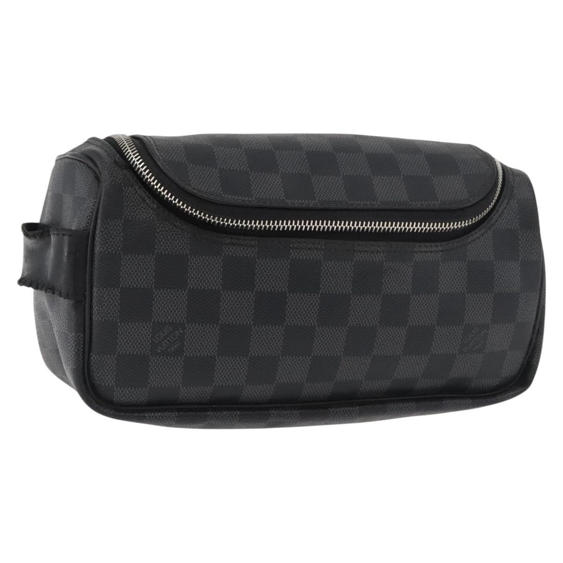 Louis Vuitton N47625 Damier Graphite Canvas Clutch Pouch: Louis Vuitton N47625 Damier Graphite Canvas Clutch Pouch Louis Vuitton Damier Graphite Toilet Pouch Clutch Bag in Damier Graphite Canvas, made in France. This women's clutch bag is identified by produ