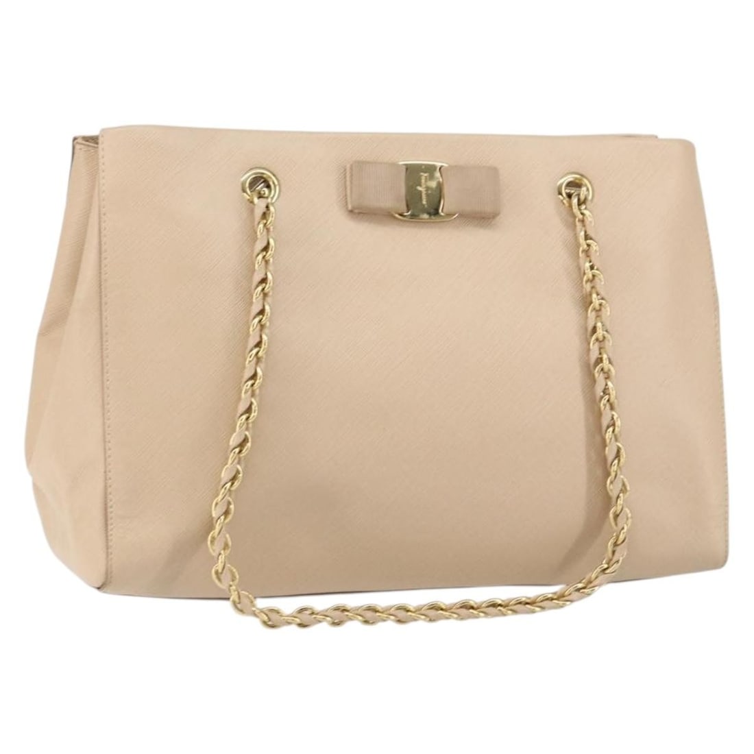 Salvatore Ferragamo Gold Beige Leather Shoulder Bag Auth Italy: Salvatore Ferragamo Gold Beige Leather Shoulder Bag Auth Italy This elegant shoulder bag from Salvatore Ferragamo is crafted in Italy from high-quality leather, featuring a sophisticated gold and beig